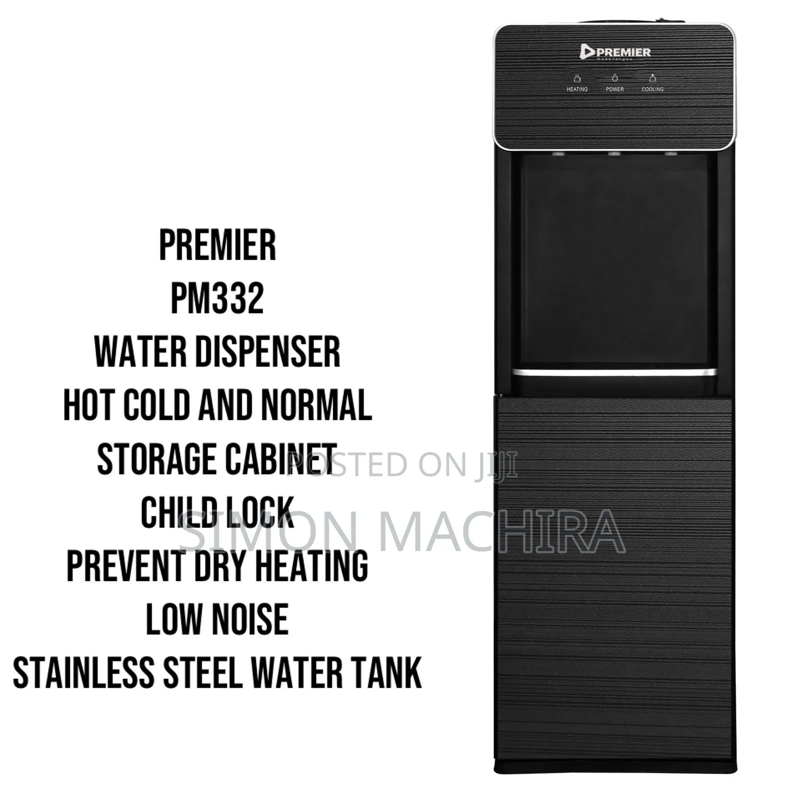 Premier 3 Tap Water Dispenser Hot Cold Normal