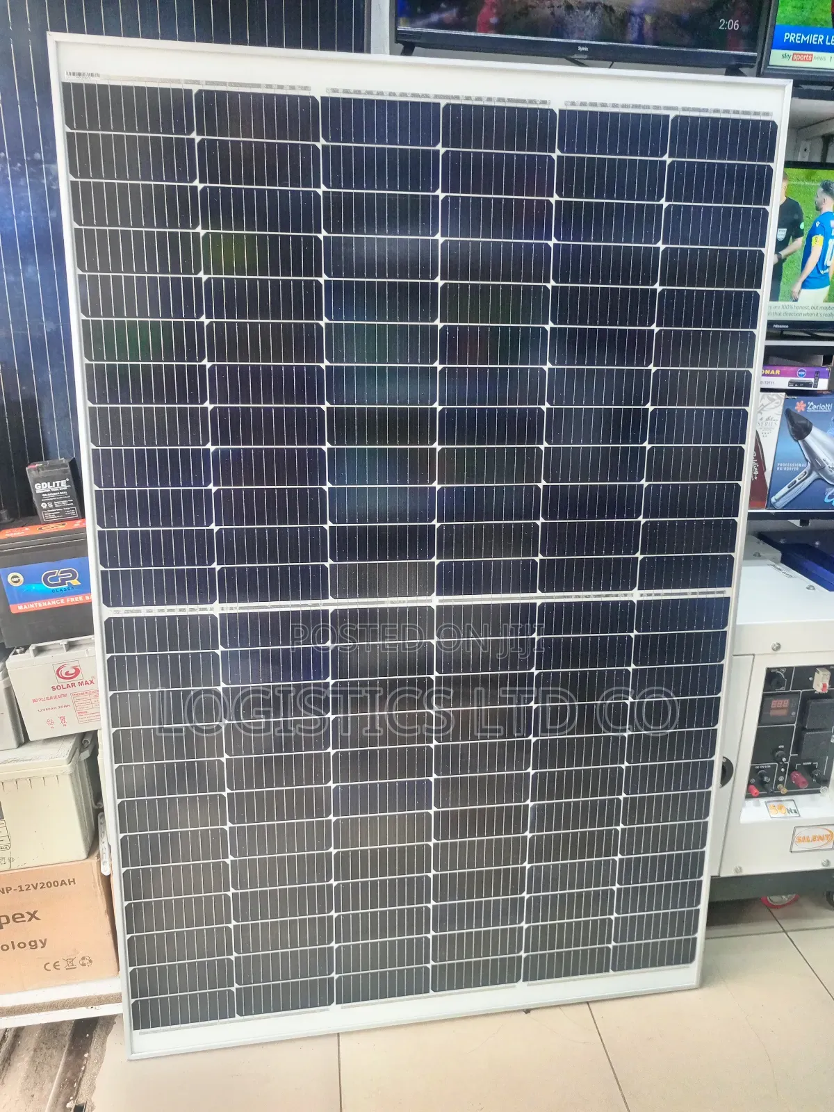 400W - 36V Solarlon Solar Panel Monocrystalline Black