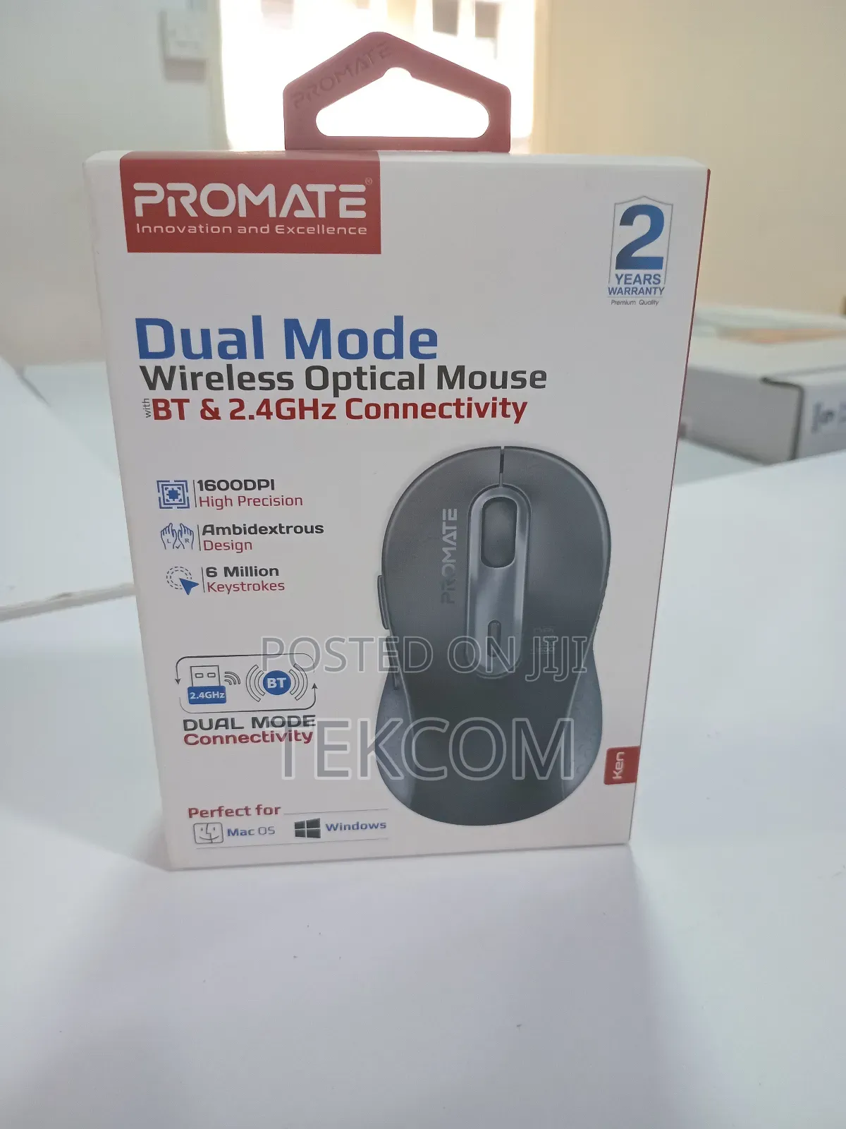 Promate Ken Dual Mode Wireless Mouse