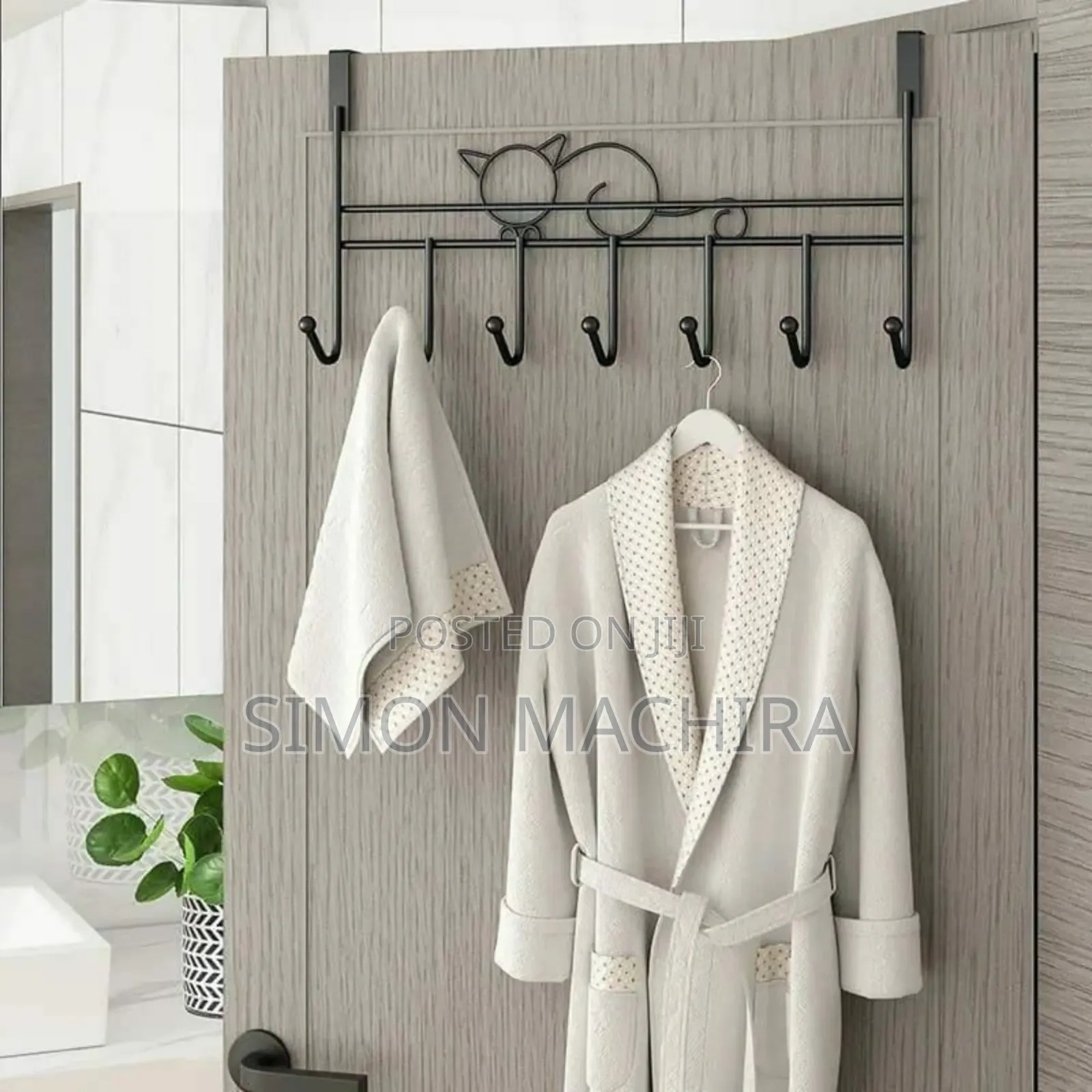 Punch Free Over the Door Hooks / Hanger