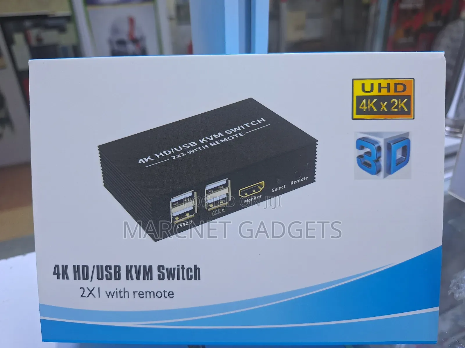KVM SWITCH - 2 Hdmi Usb Keyboard and Mouse 2 PC to 1 Monitor