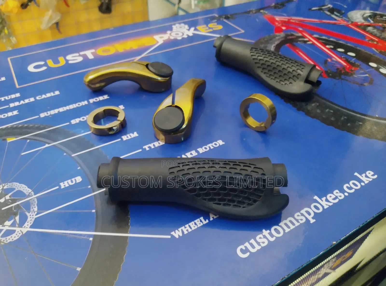 Handlebar Grips (Golden Bar Ends)