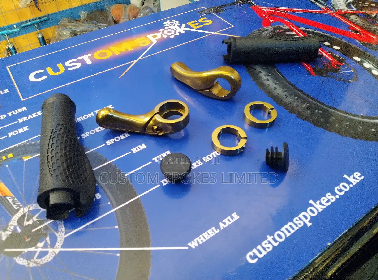 Handlebar Grips (Golden Bar Ends)