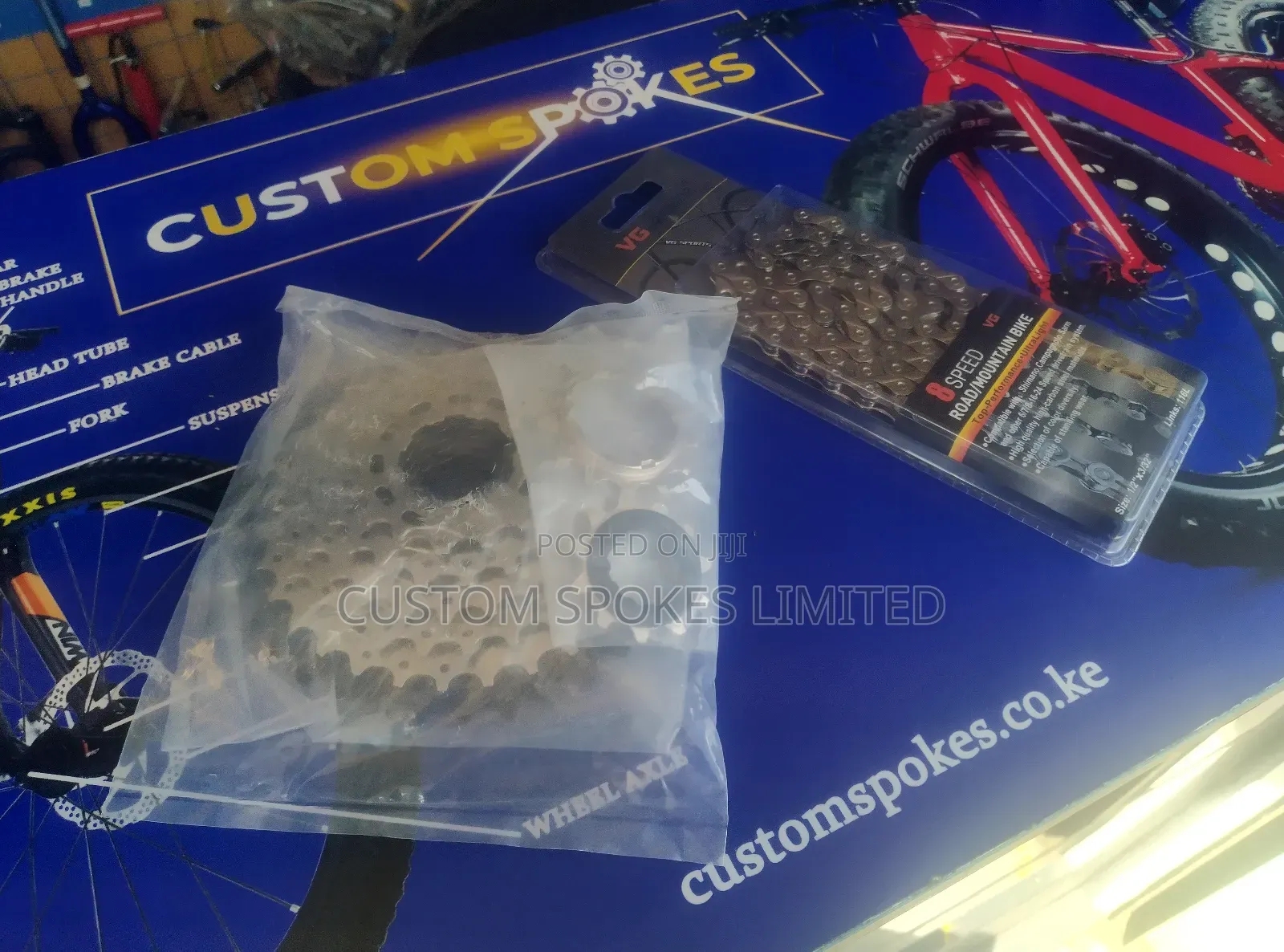 8 Speed Cassette and Chain (11-36) Master Link
