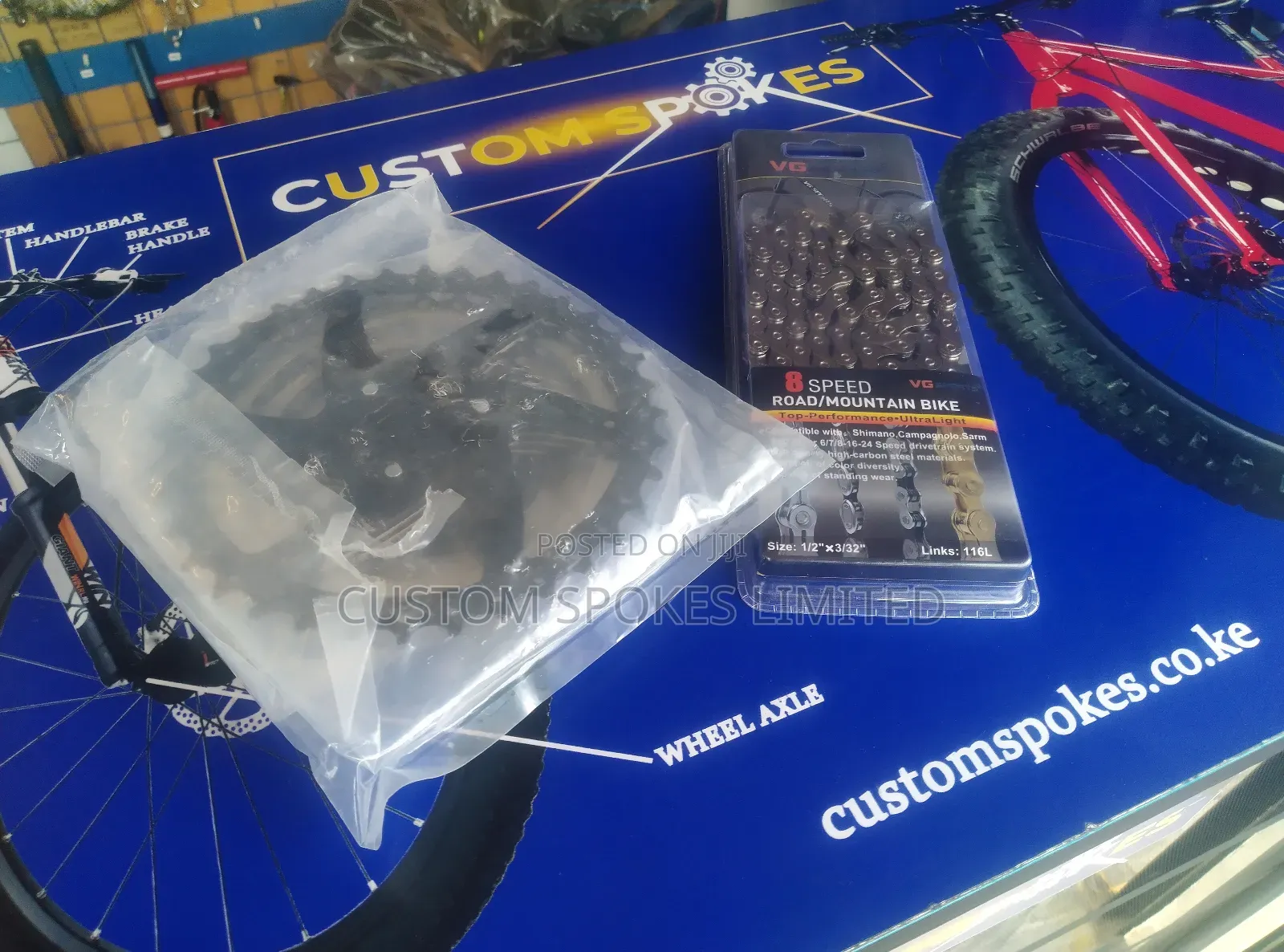 8 Speed Cassette and Chain (11-36) Master Link