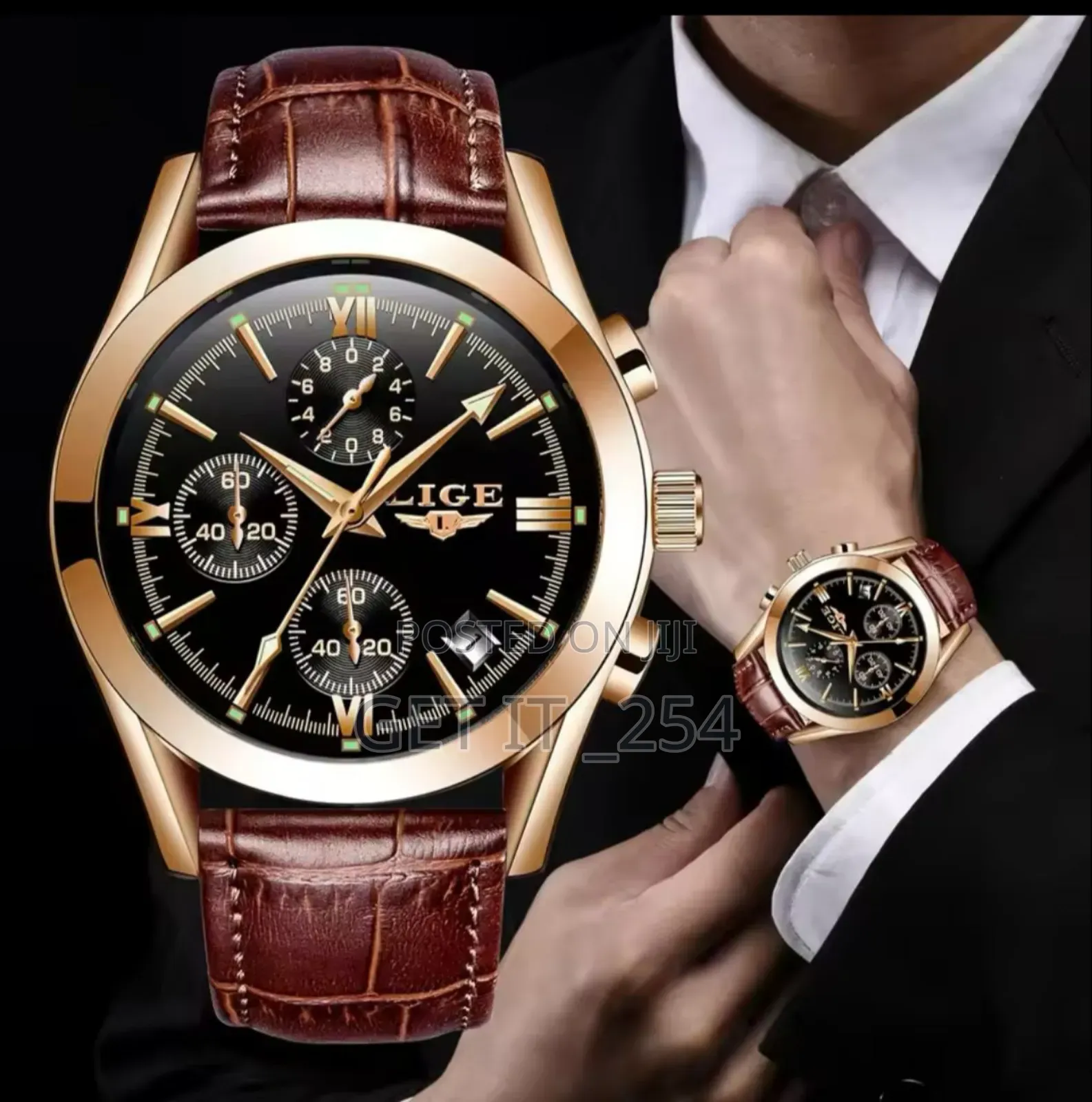 #Restocked Lige Chronograph Gents Watch