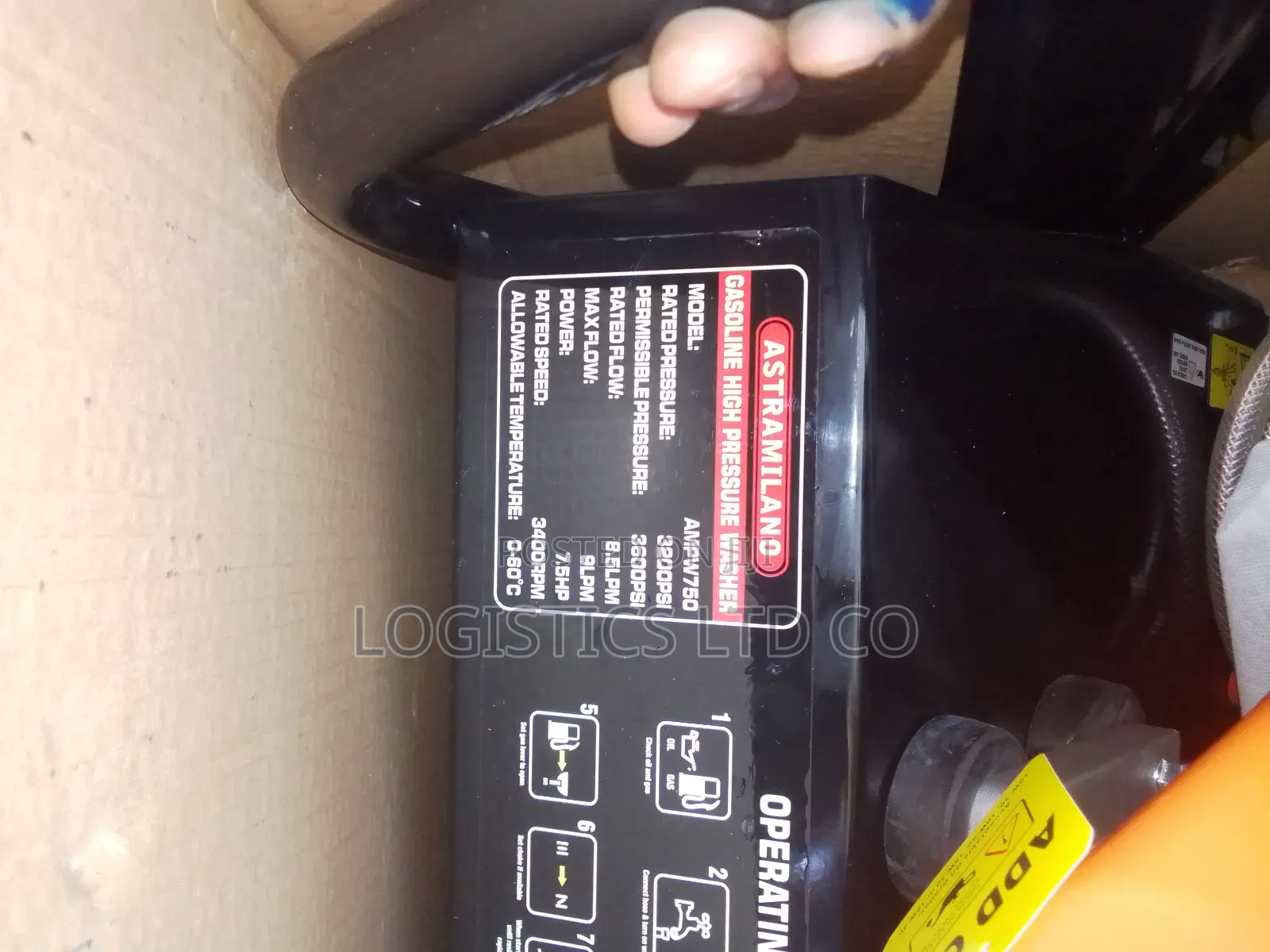 Petrol Car Wash Machine Astramilano 7.5 Hp Engine
