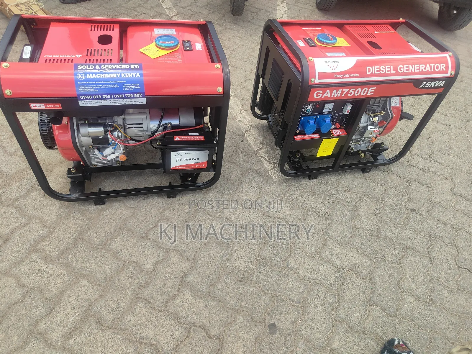 7.5 Kva Diesel Powered Generator Single Phase.