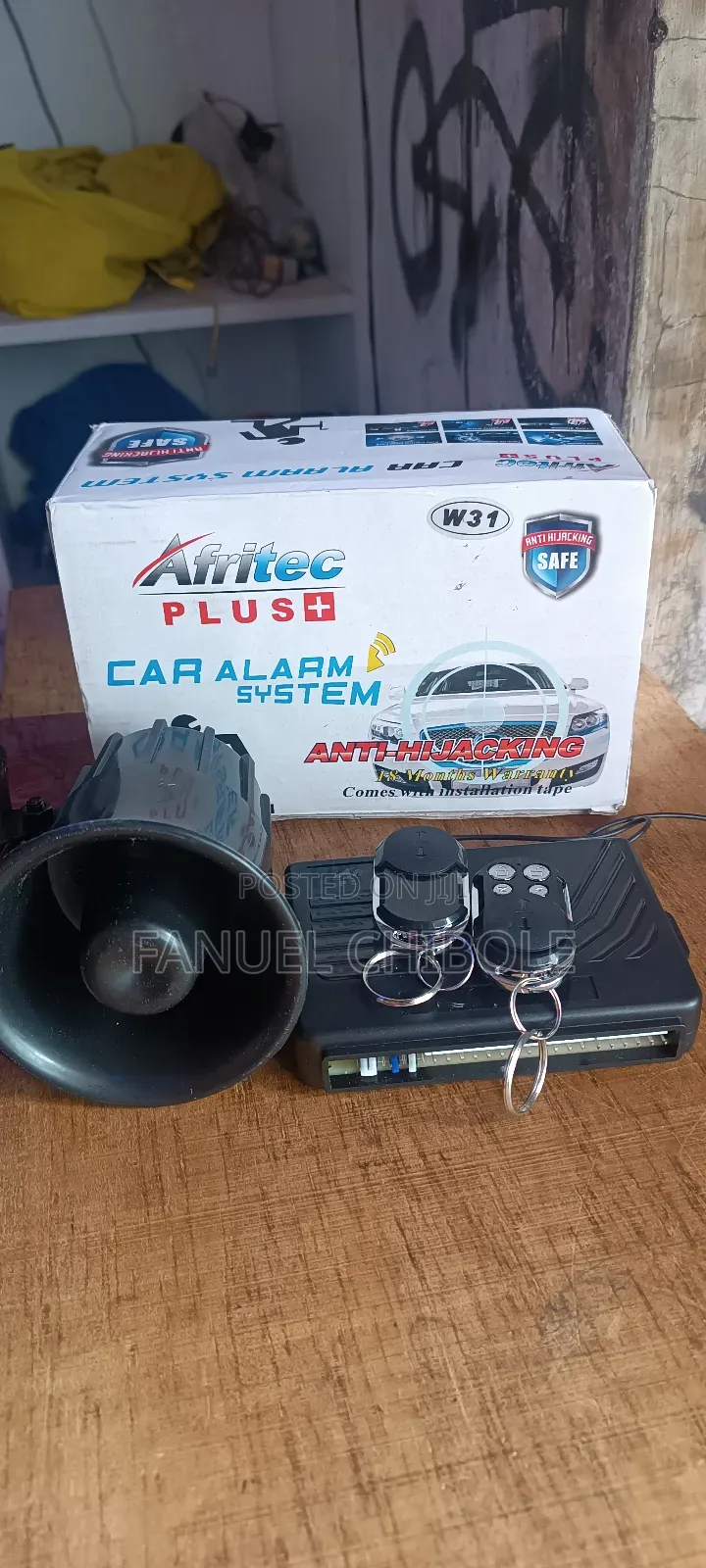 Brand New Car Alarm With Cut Off, Free Installation
