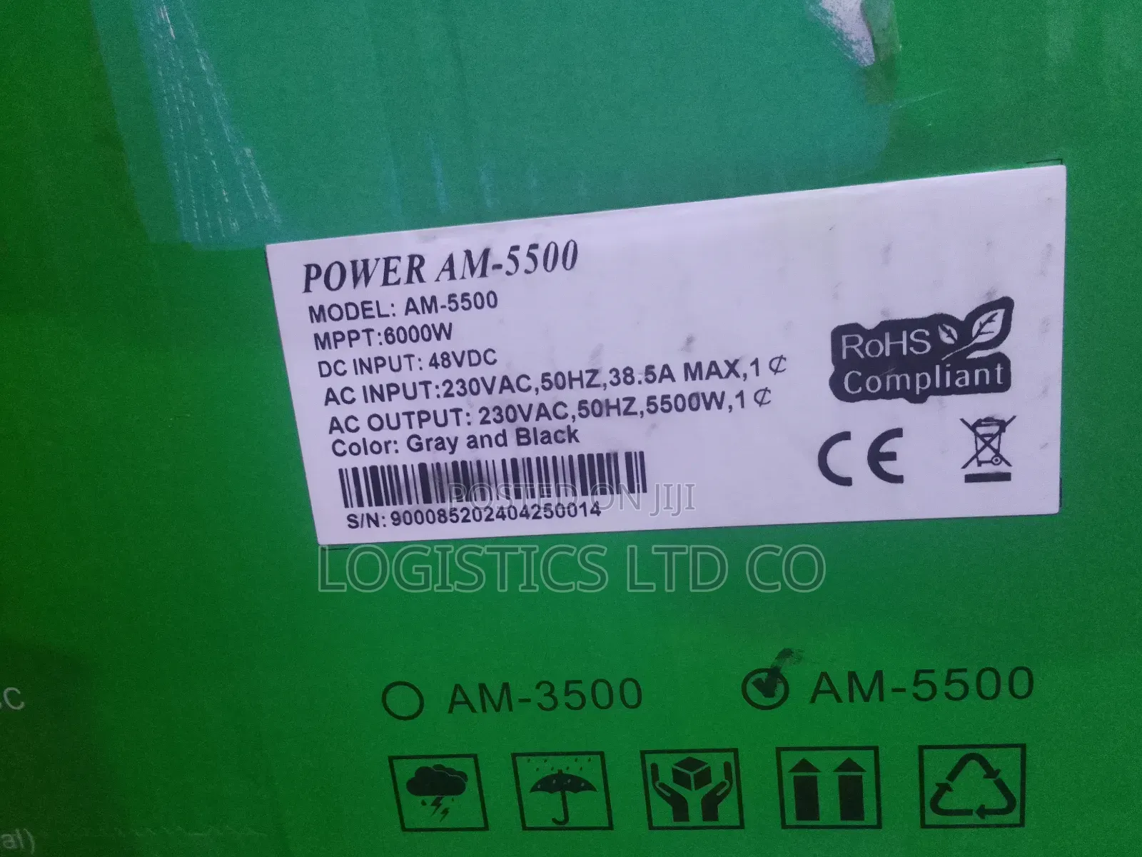 Amizar Solar Inverter 6000w 48v 38.5A