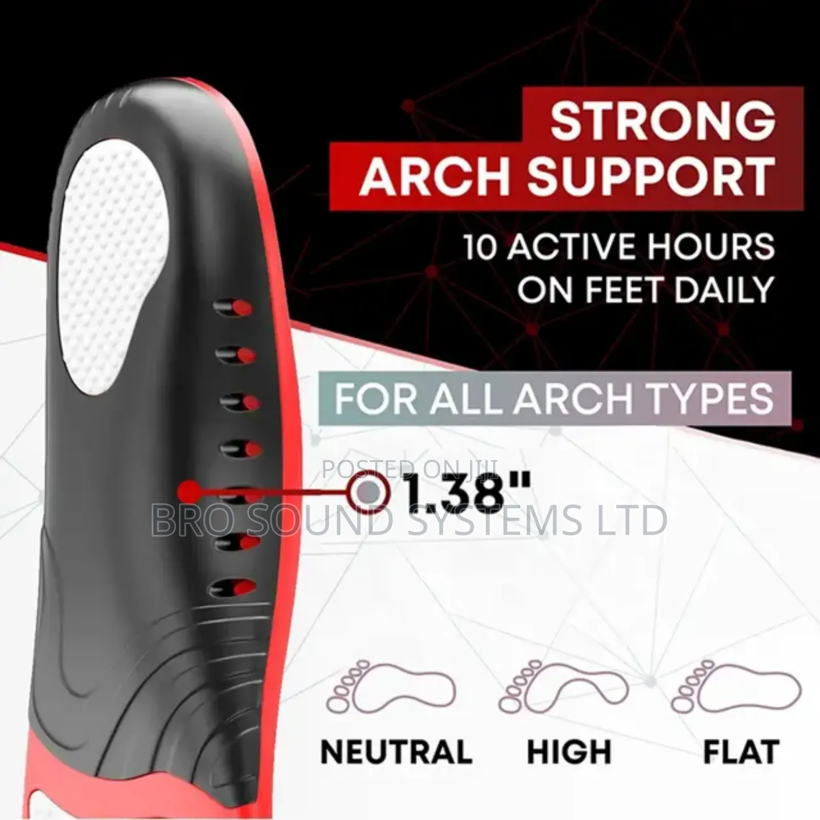 Real Arch Support Orthopedic Insoles, Quality Shoe Insole
