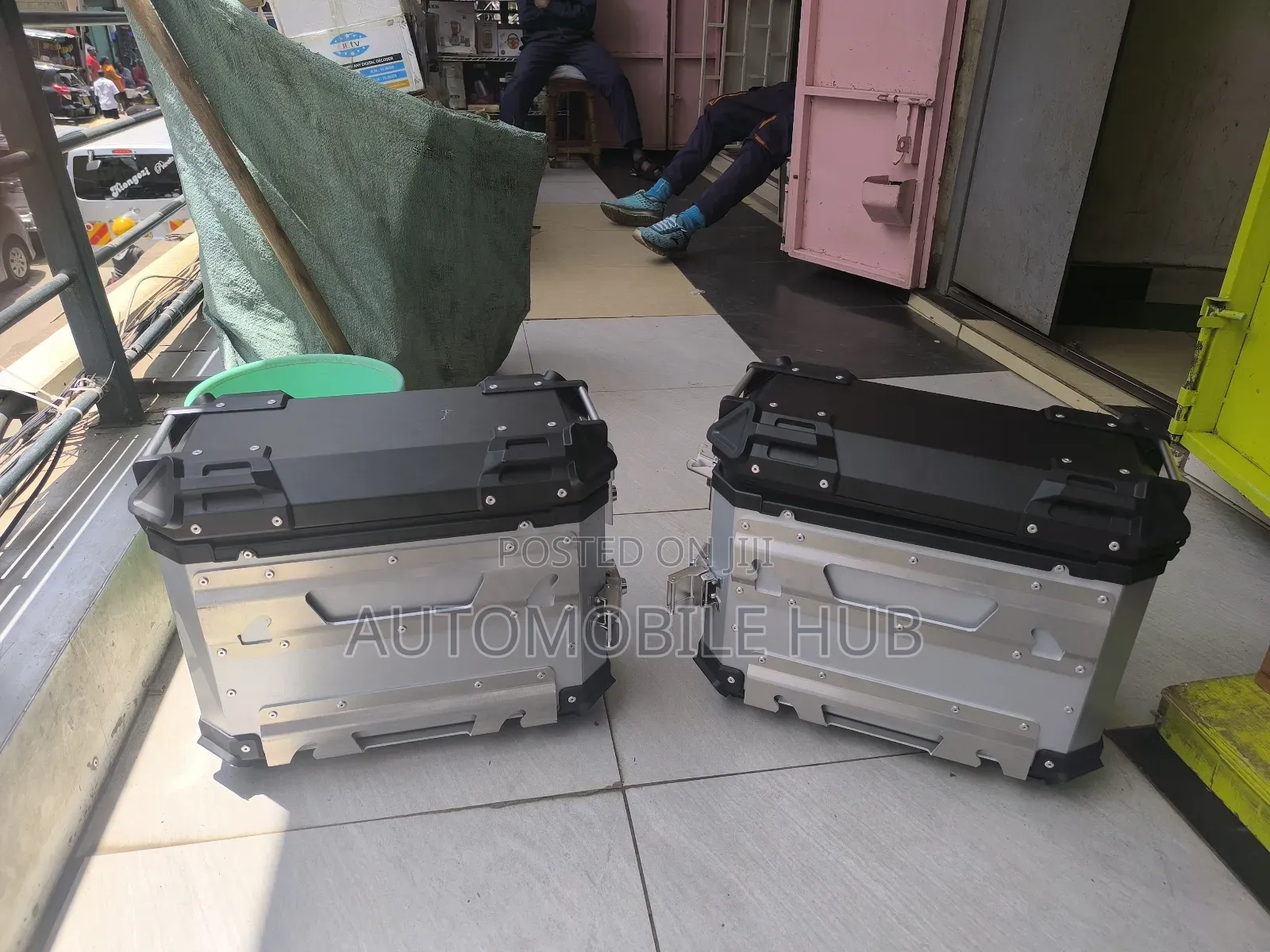 30litres Set Metalic Motorbike Side Box/Side Storage Box