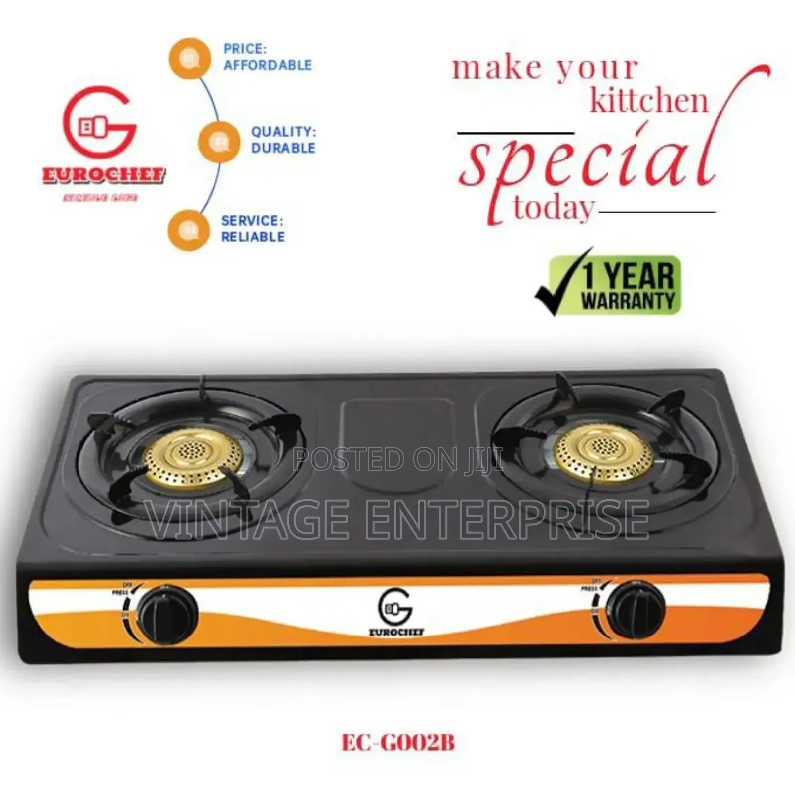 *2 Burner Eurochef Table Top*