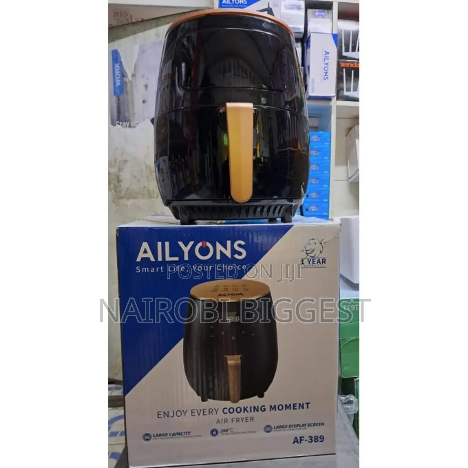 Ailyons 5 Litres Black Air Fryer