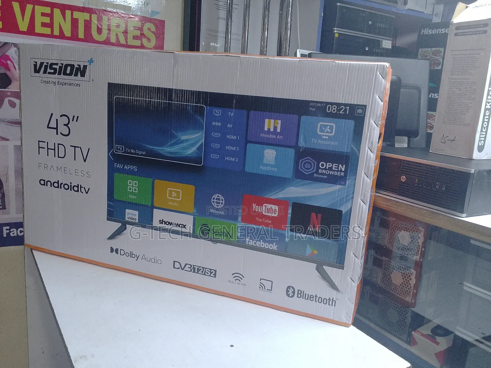 Vision 43inch Smart Android FHD Netflix, Youtube