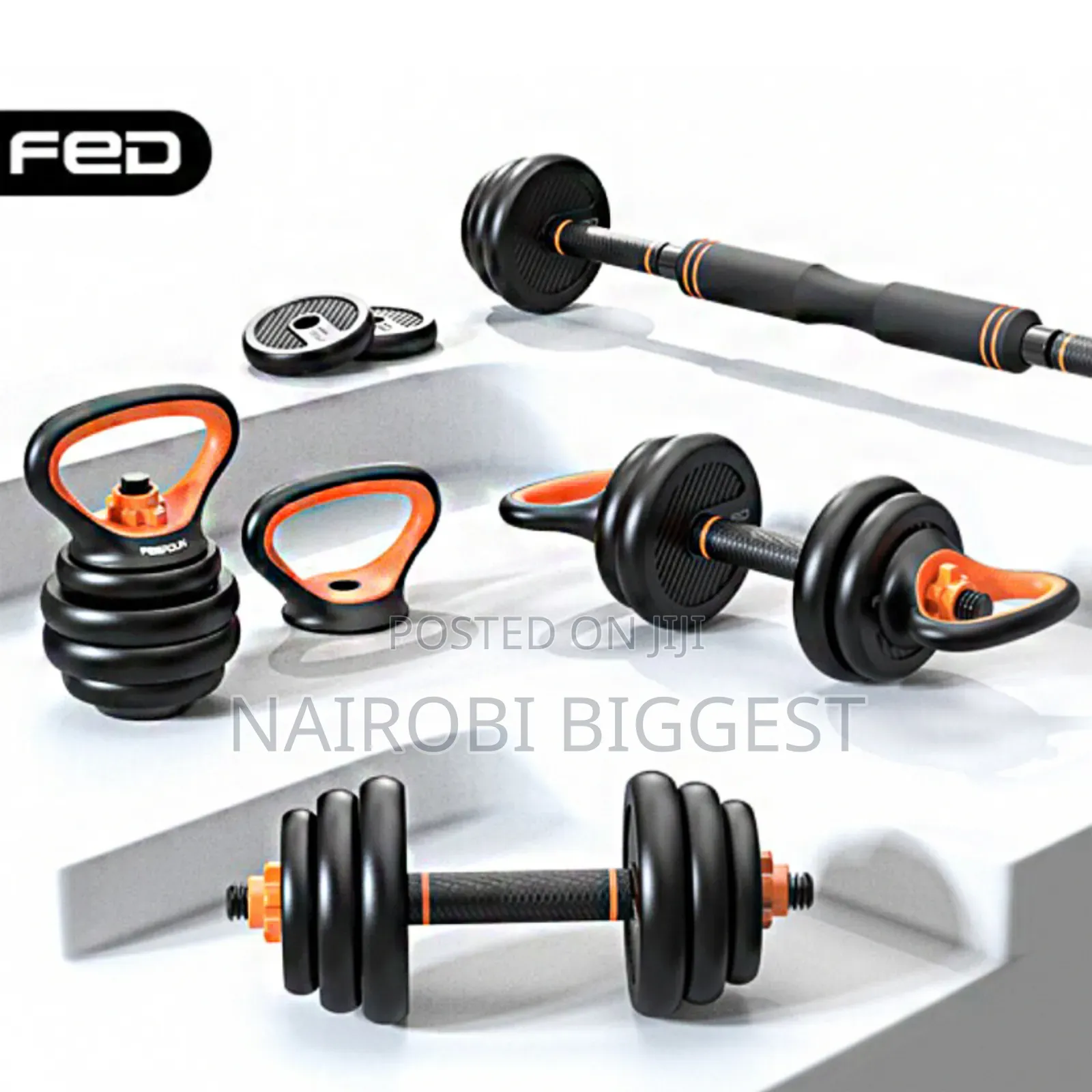6 in 1 Dumbells and Kettle Bell 50kgs