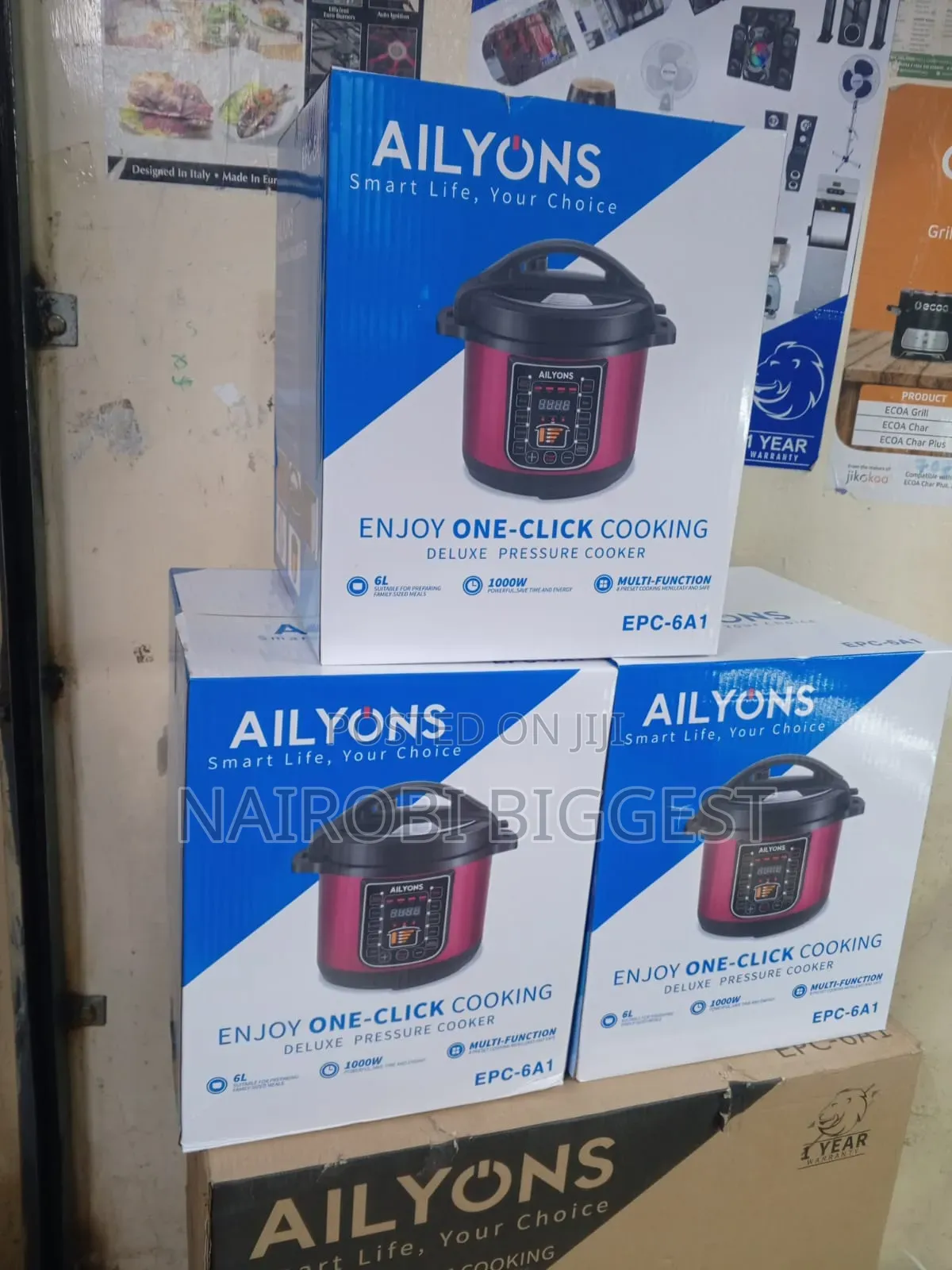 6 Litres Electric Ailyons Pressure Cooker