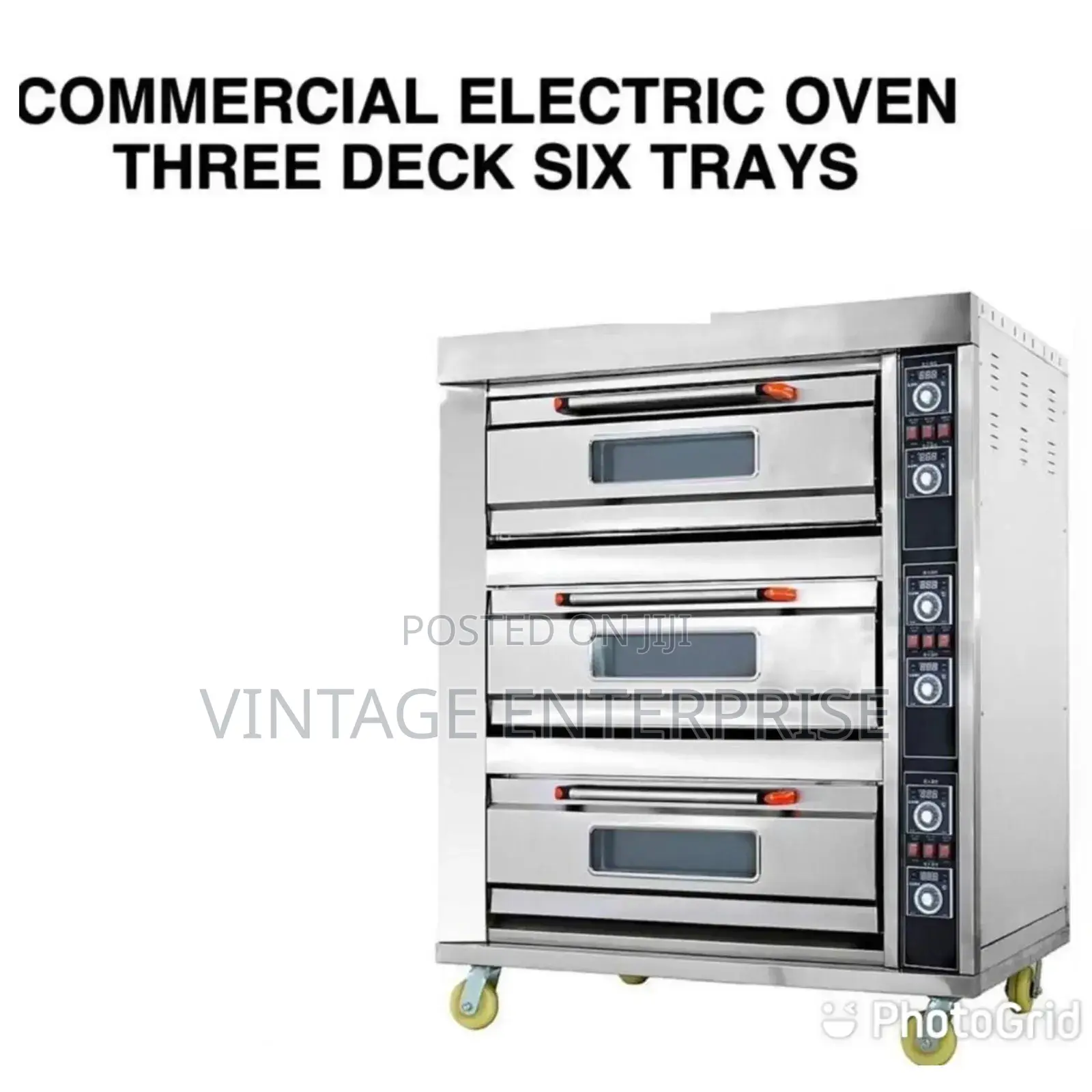*Commercial Oven 3 Deck Six Trays*