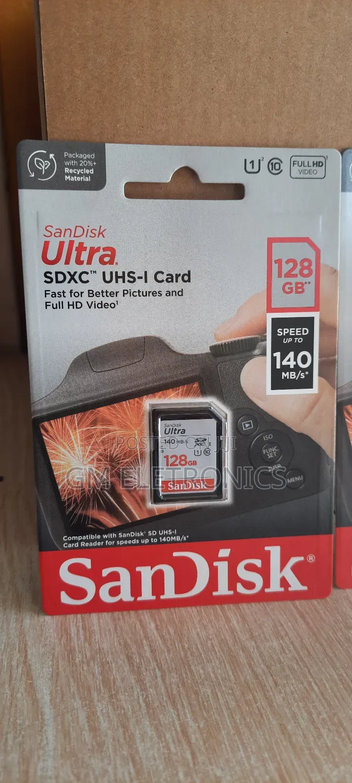 Brand New Sandisk Ultra SDXC 128gb Uhs-Icard 140mb/S Class10