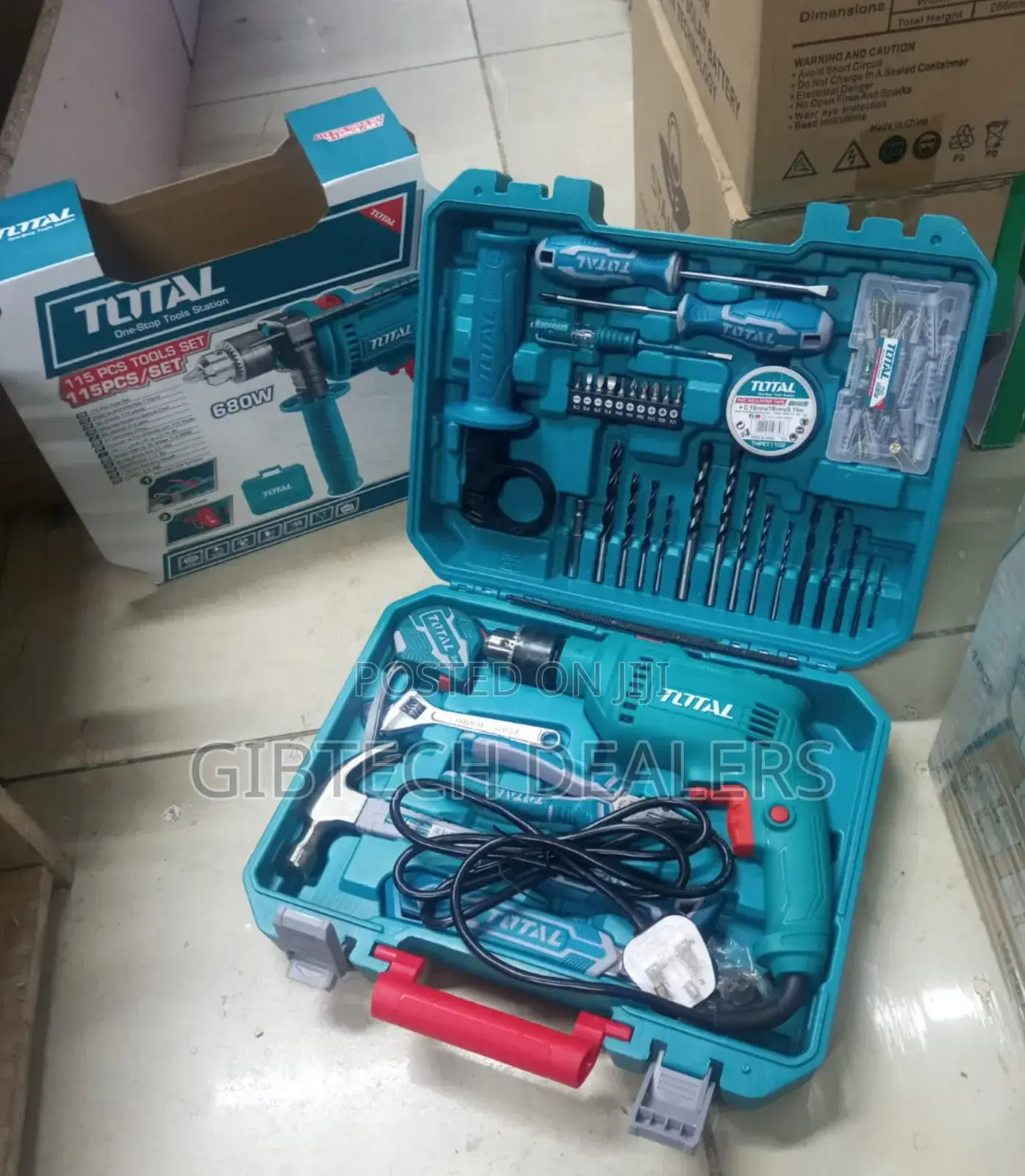 Total 115 PCS Drill Set
680w Dril