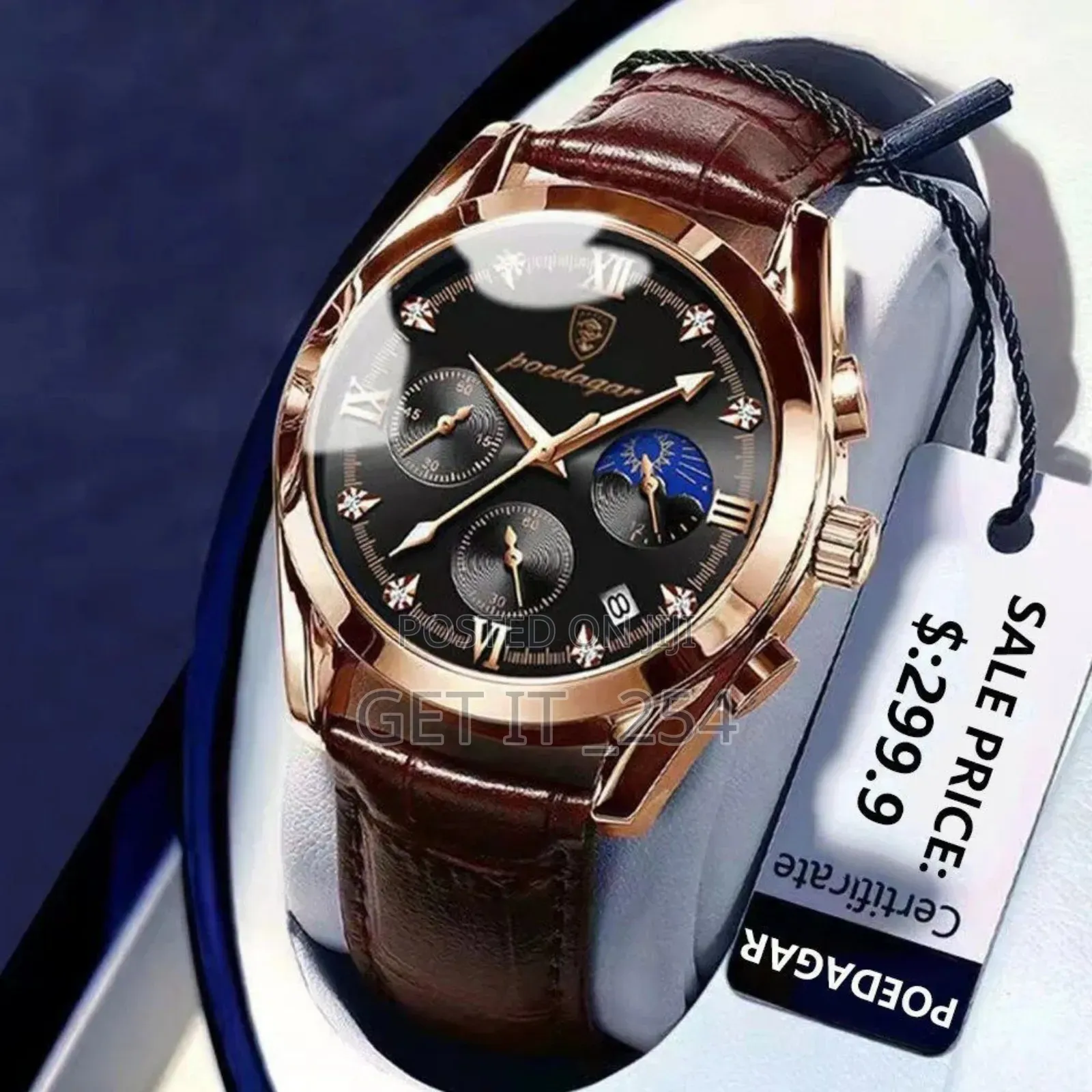 POEDAGAR 806 Men Watch Sport Chronograph Fashion Date Quar