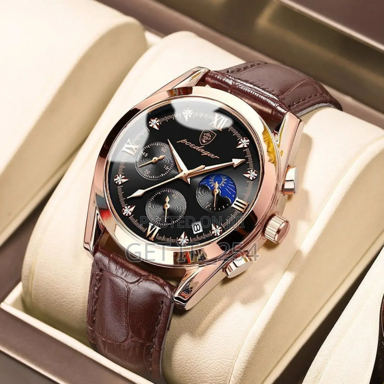 POEDAGAR 806 Men Watch Sport Chronograph Fashion Date Quar