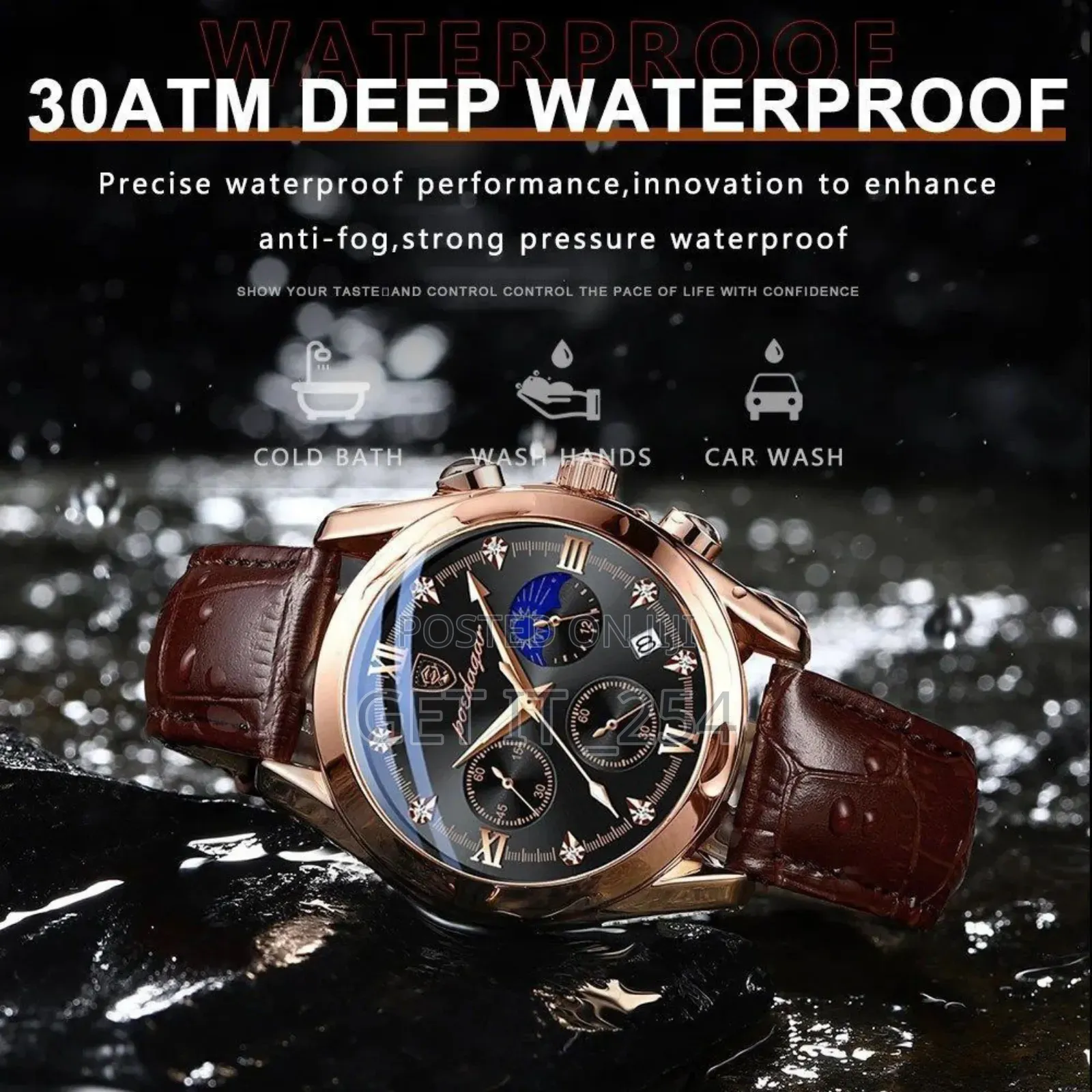 POEDAGAR 806 Men Watch Sport Chronograph Fashion Date Quar