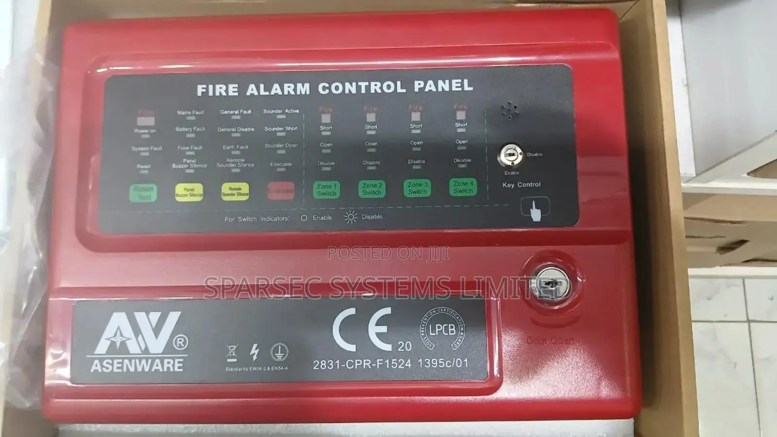 4 Zone Asenware Conventional Fire Panel