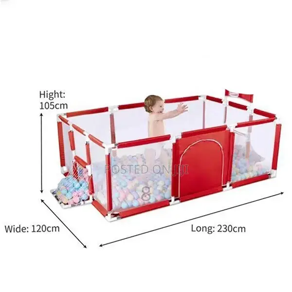 50-Piece Softball Kids' Playpen Fence – Secure Engaging