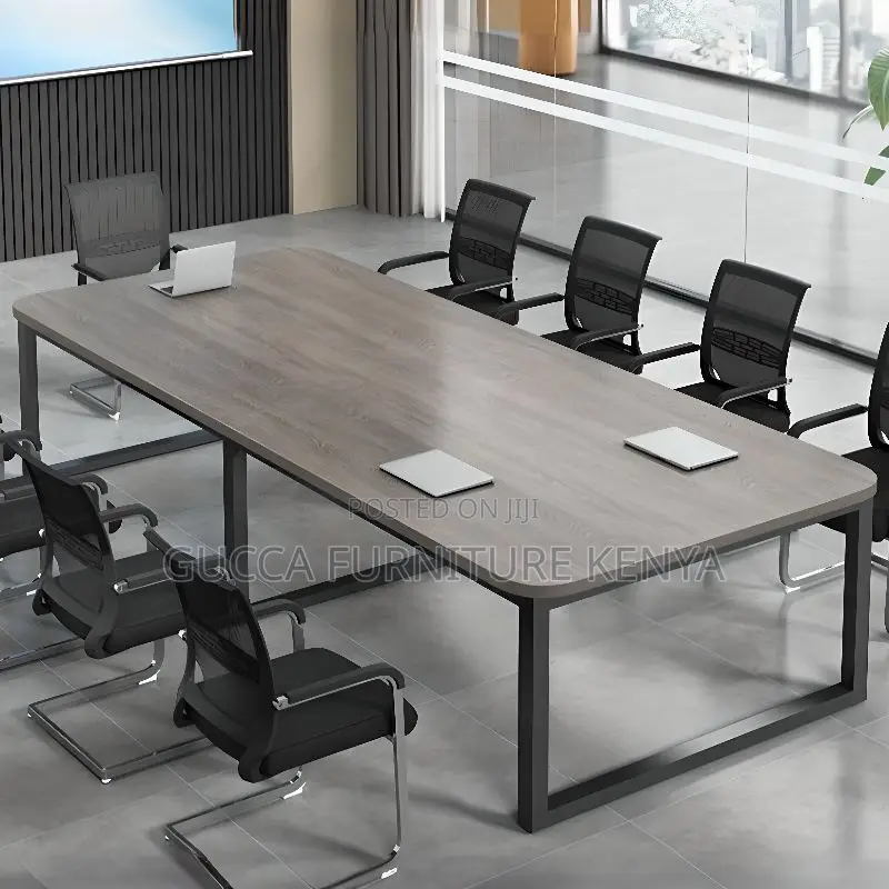 Office Table: 2400mm Rectangular Wooden Conference Table