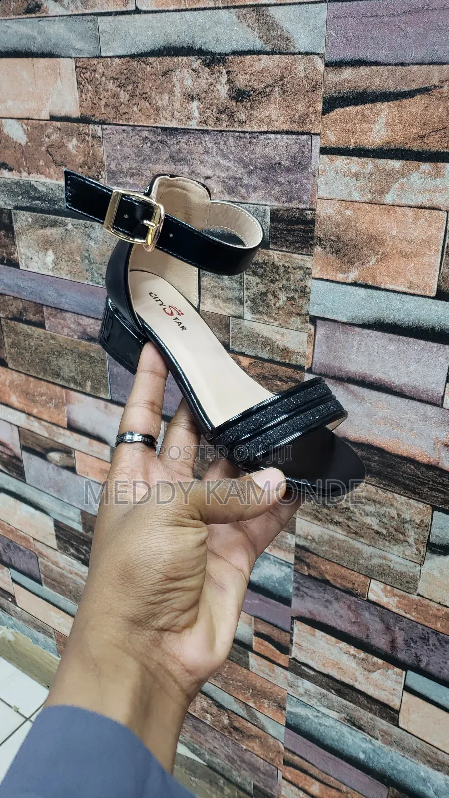 Kids Open Chunky Heel