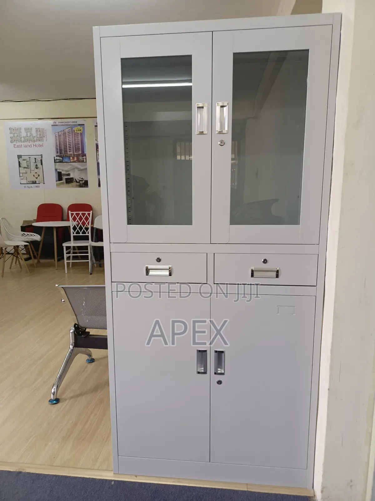 Half Glass File Cabinet.