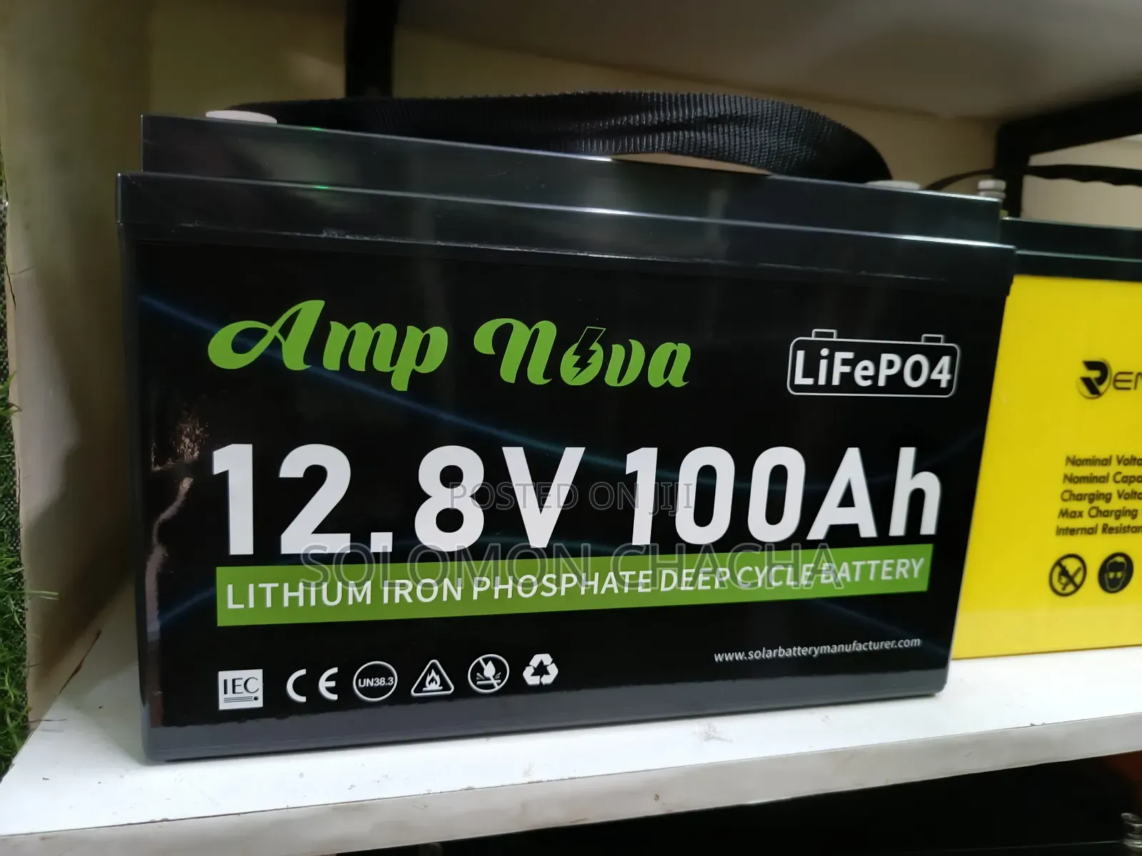 Amp Nova 12.8V 100ah Lithium Phosphate Deep Cycle Battery