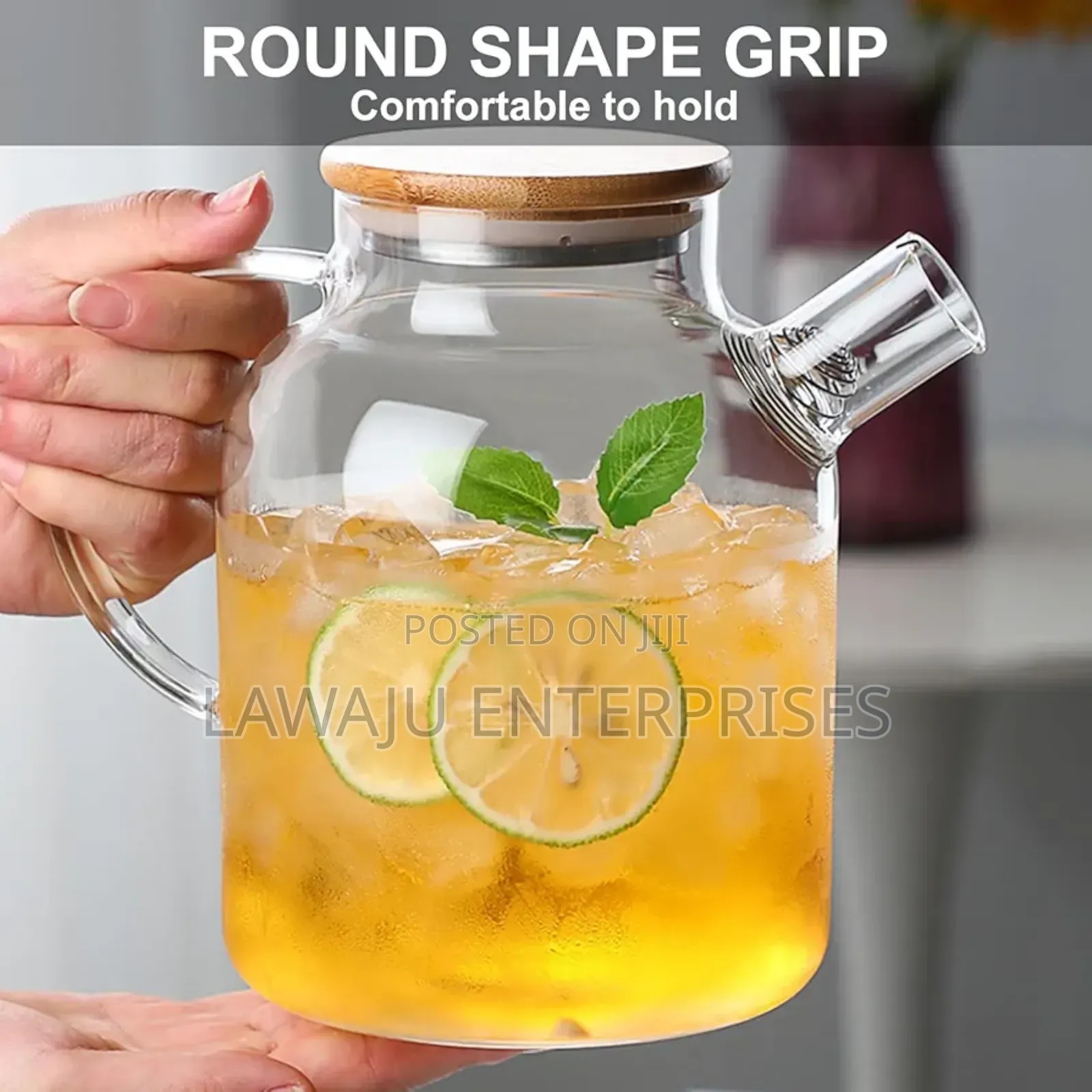 High Borosillicate 1500ml Glass Teapot