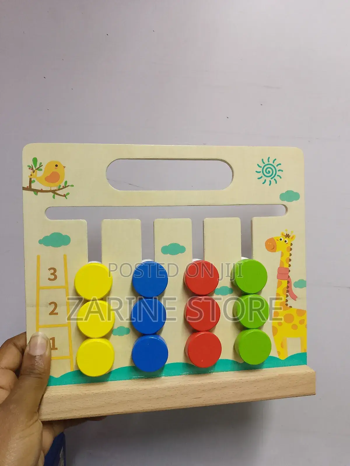 Kids Colour Fruits Board Game, Wooden Game for Education