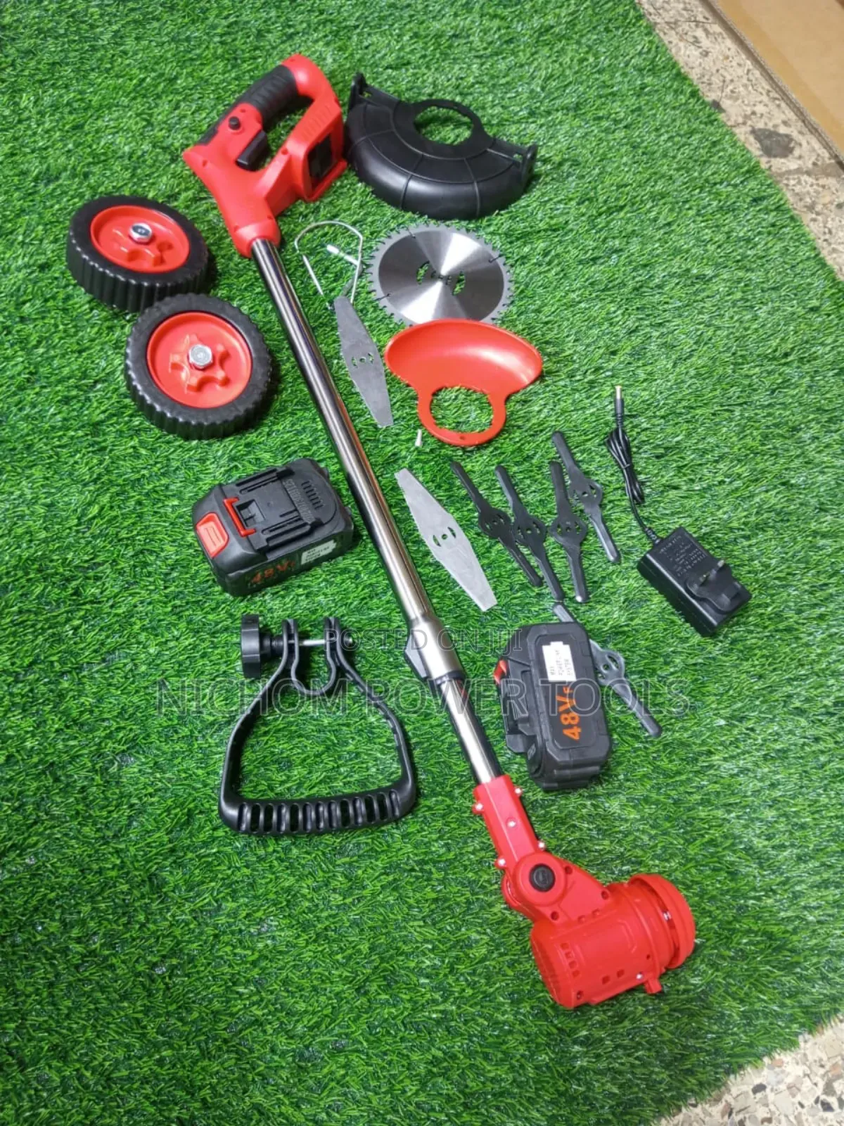 48 Cordless Brushcutter With Wheels/Cordless Brush Cutter