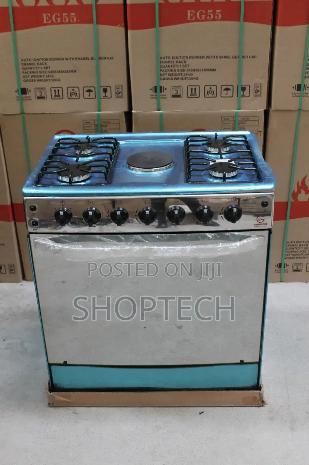 60*90 Eurochef 4+1 Standing Cooker