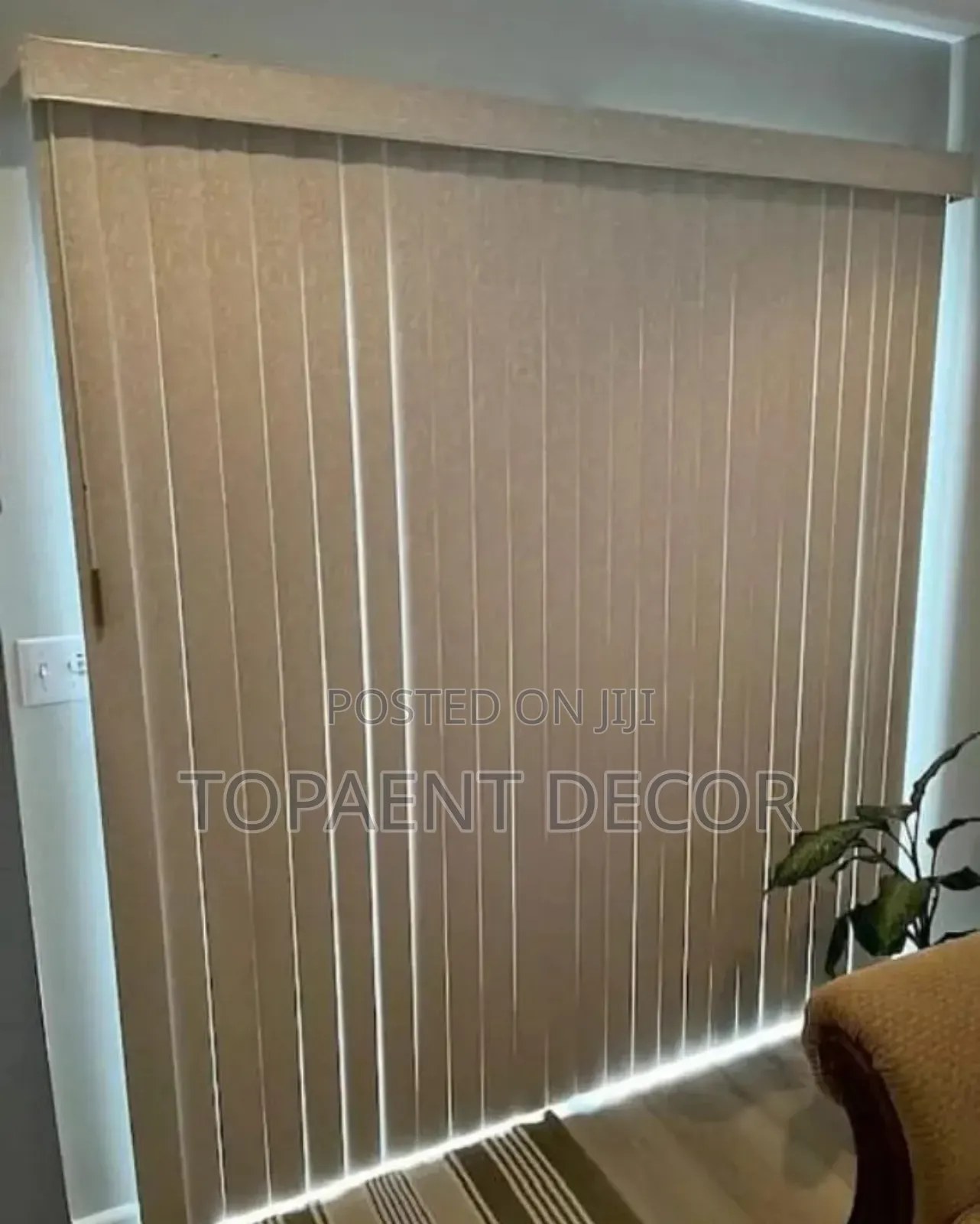 Brown Window Office Curtain Blinds