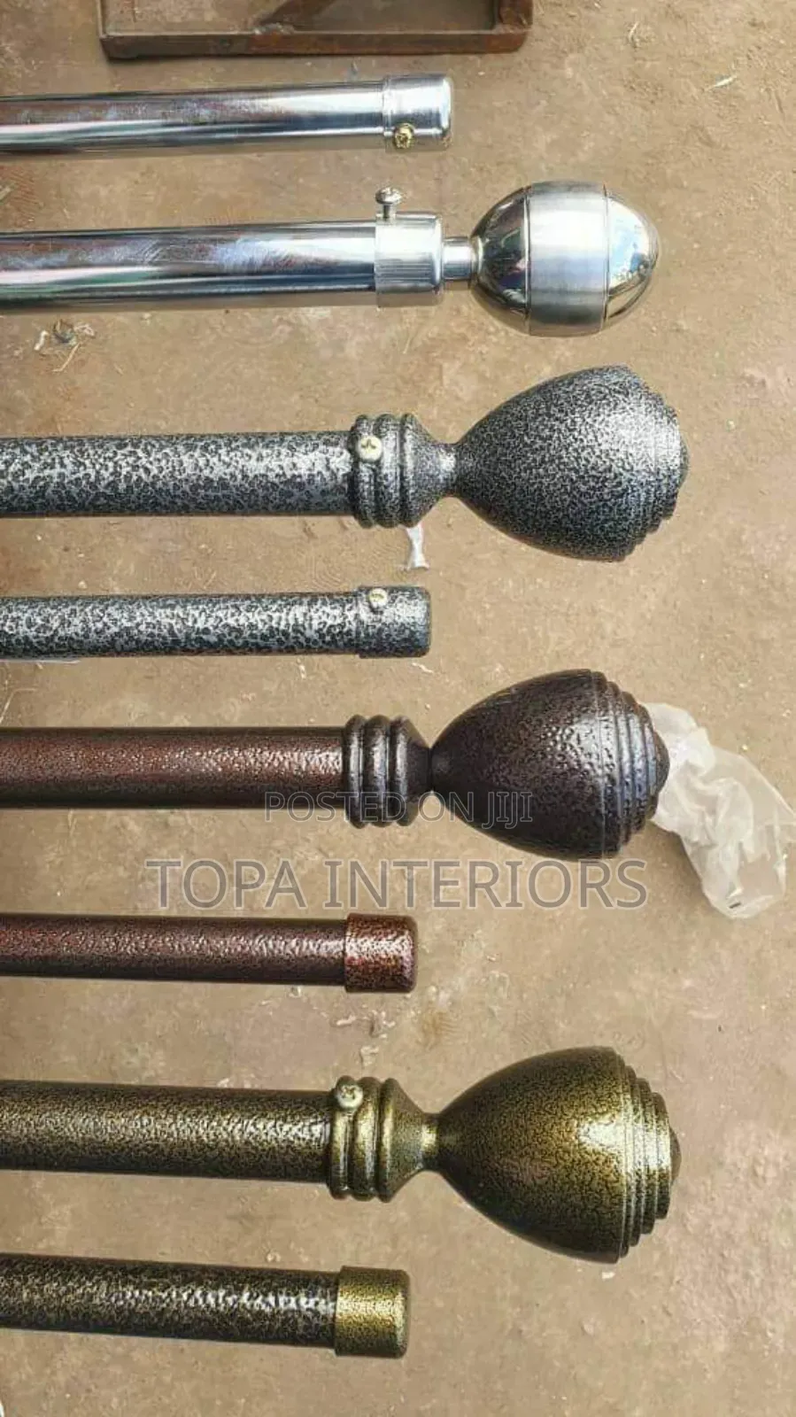 Locally Made Quality Curtain Rods and Accessories Per Piece