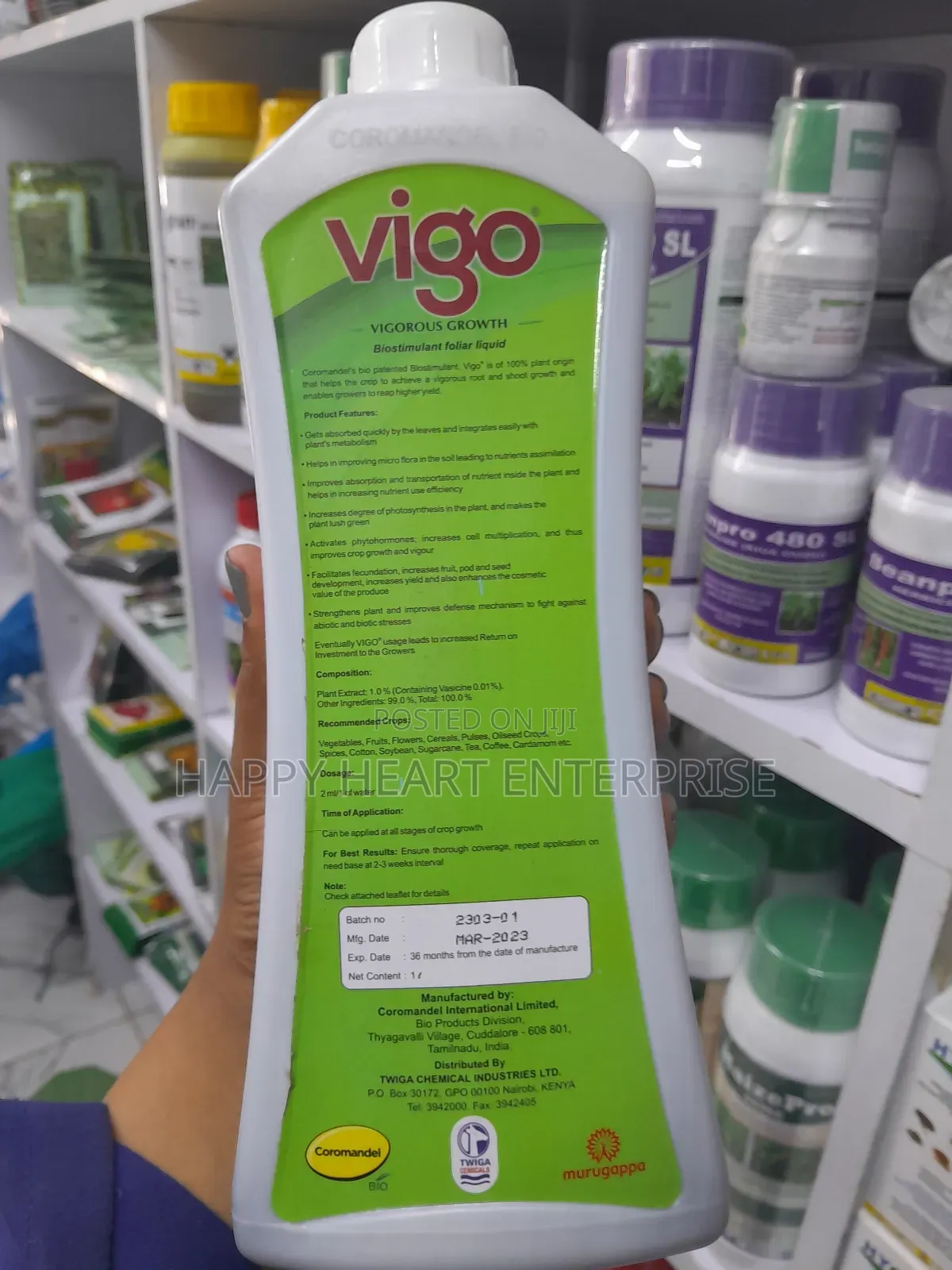 Vigo Plant Based Stimulant Vigorous Growth 1L