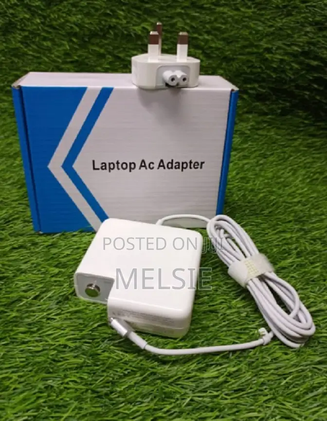 3 Pin UK Plug Adapter for Macbook Charger L Shape Pin 60W
