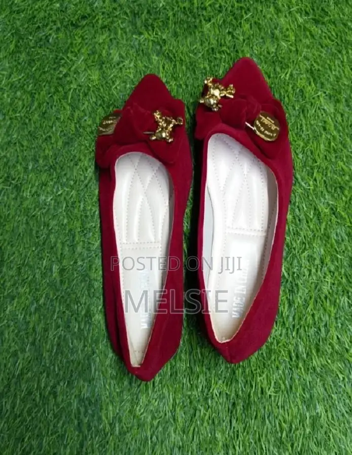 Women Flats Pink Black Pure Color Toe Office Lady DOLL SHOES
