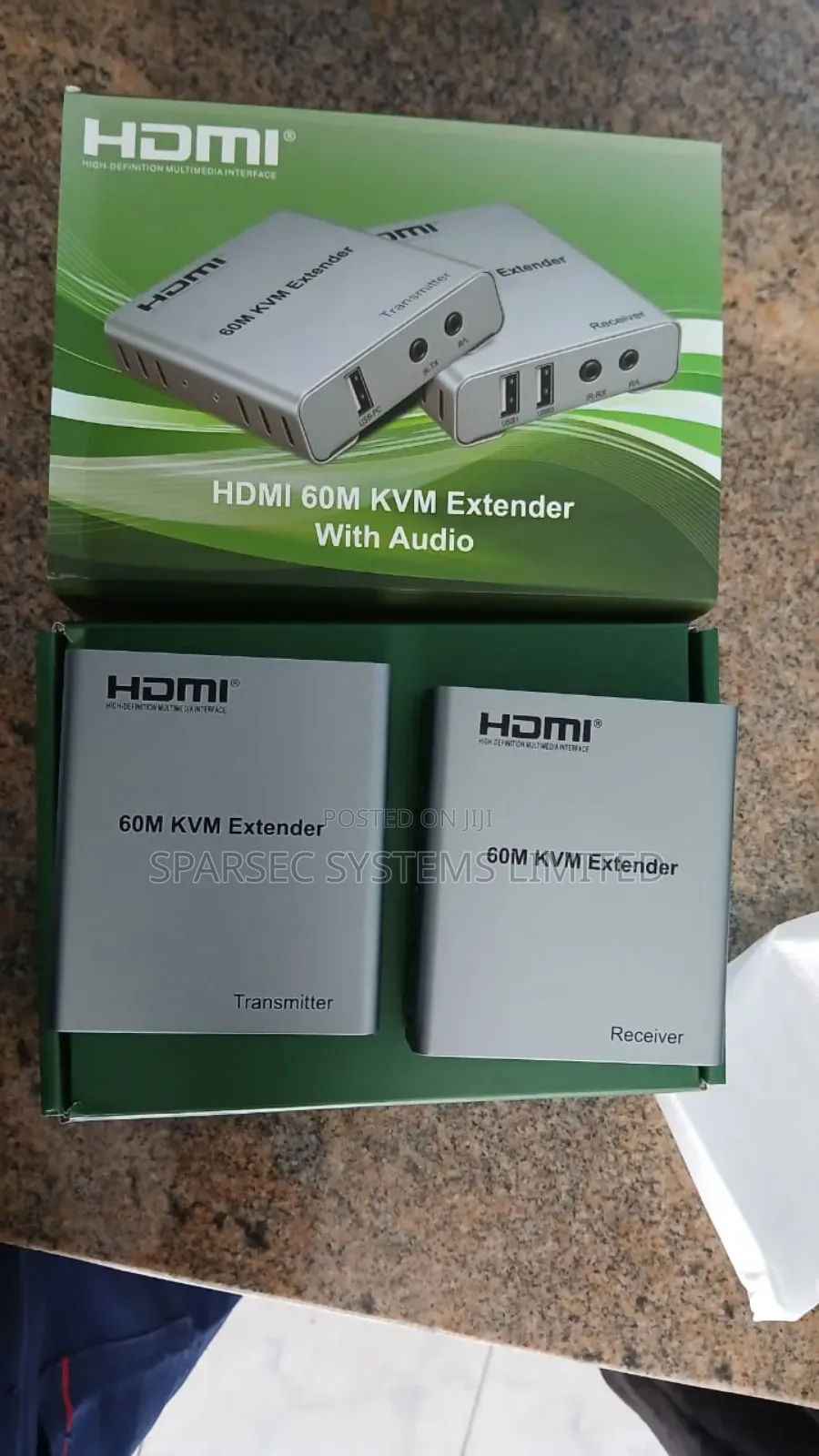60M USB KVM HDMI Extender With 1080P R/L Audio by Cat Cat6