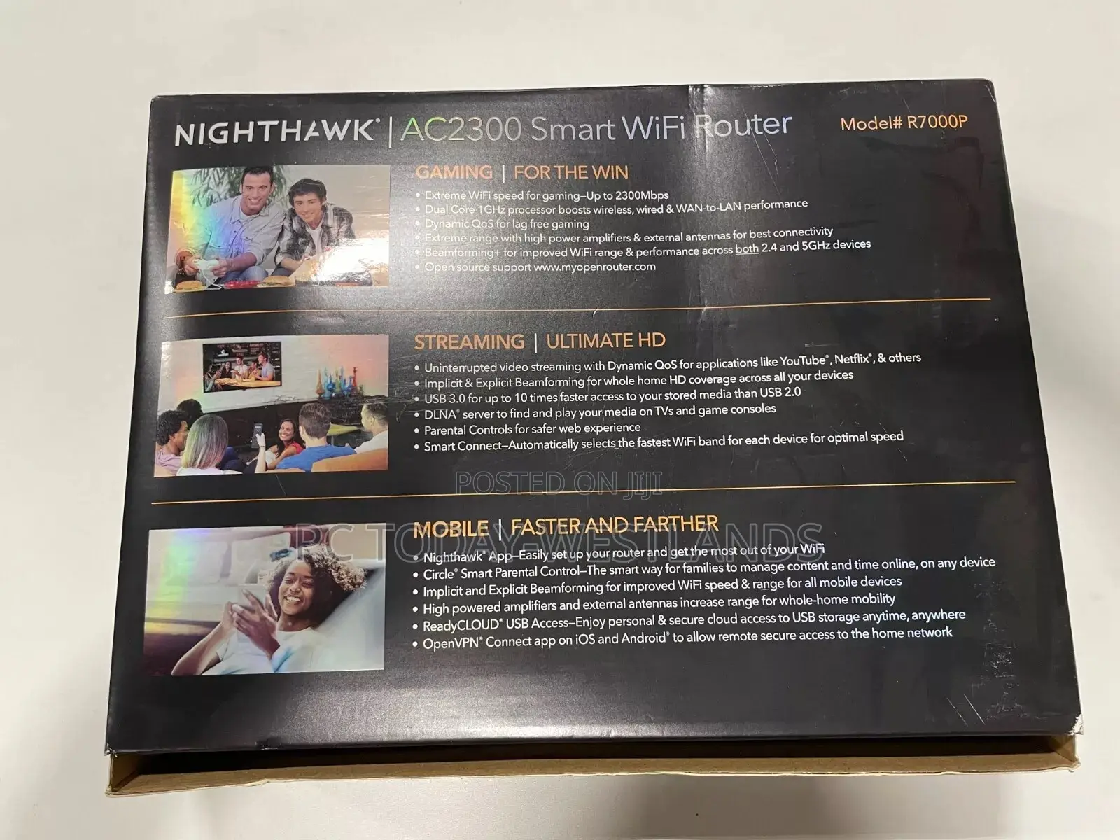 Netgear R7000p Nighthawk Ac2300 Smart Wifi Dual-Band Gigabit