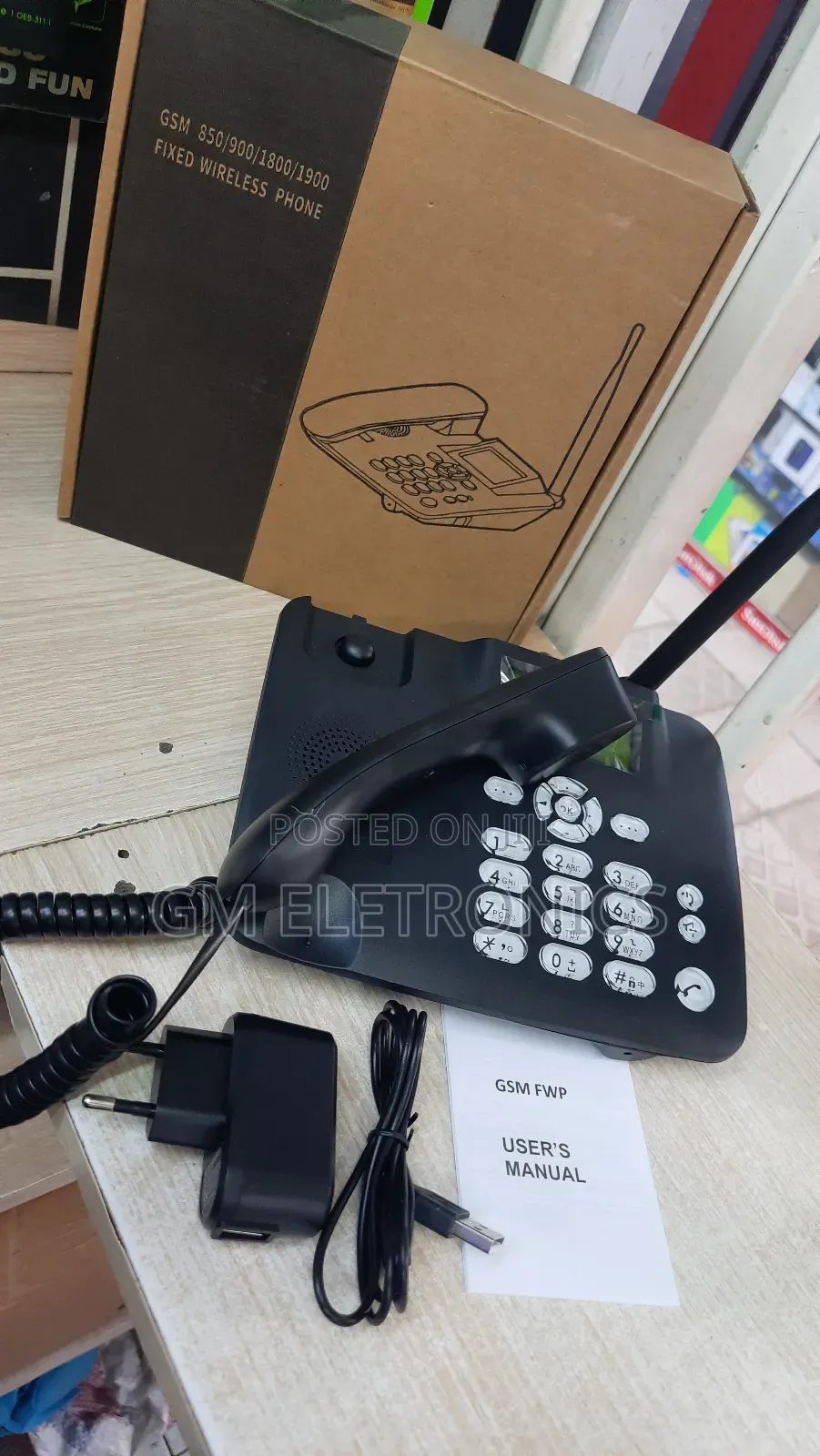 Fixed Wireless GSM Phone for Office Domestic Use-Sim Slot.