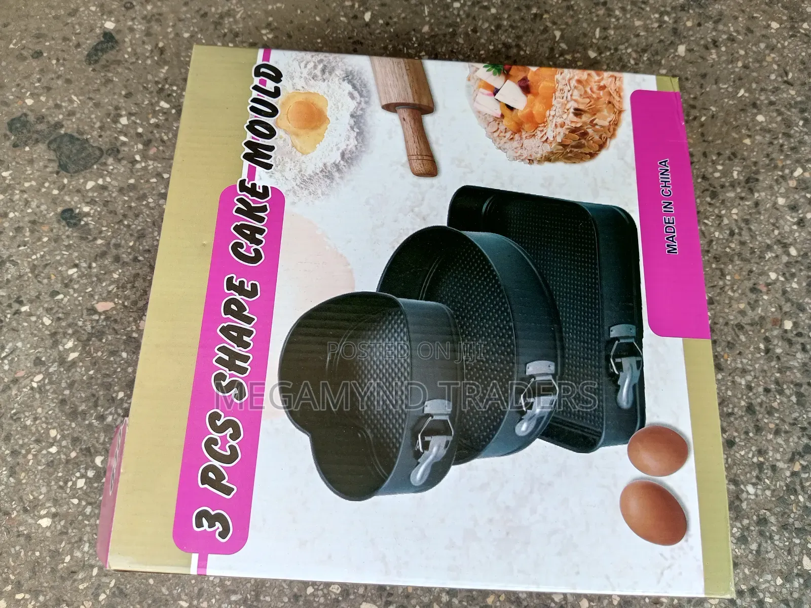 3pc Cake Mold Baking Tin