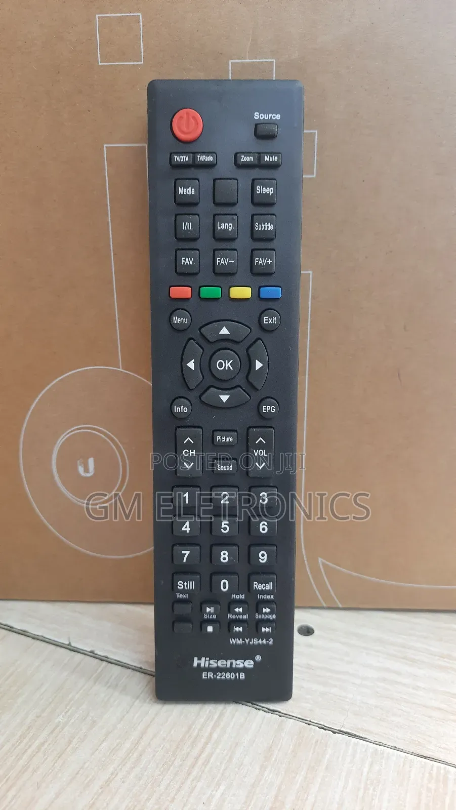 Remote for TV Hisense He32m2165hts He43m2165fts Lhd24d33eu