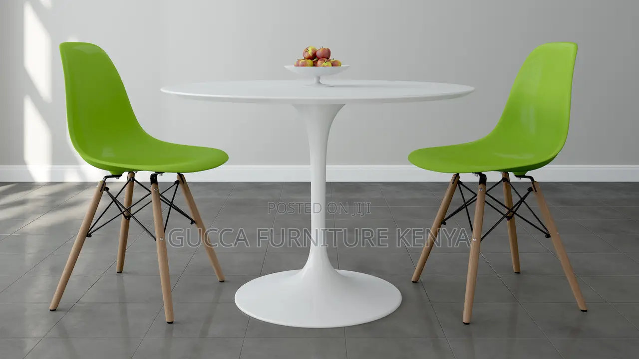 Home Chairs: 2-Seater Haven Marble Round Dining Table