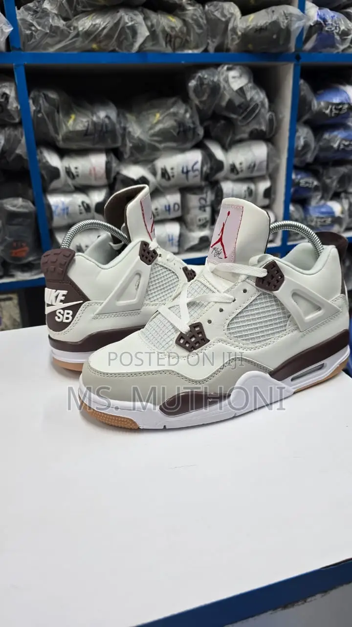 Air Jordan 4 Retro 'Pure Money' / Sb Blue / Sb Mocha