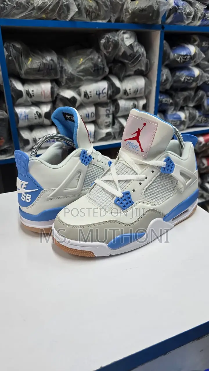 Air Jordan 4 Retro 'Pure Money' / Sb Blue / Sb Mocha